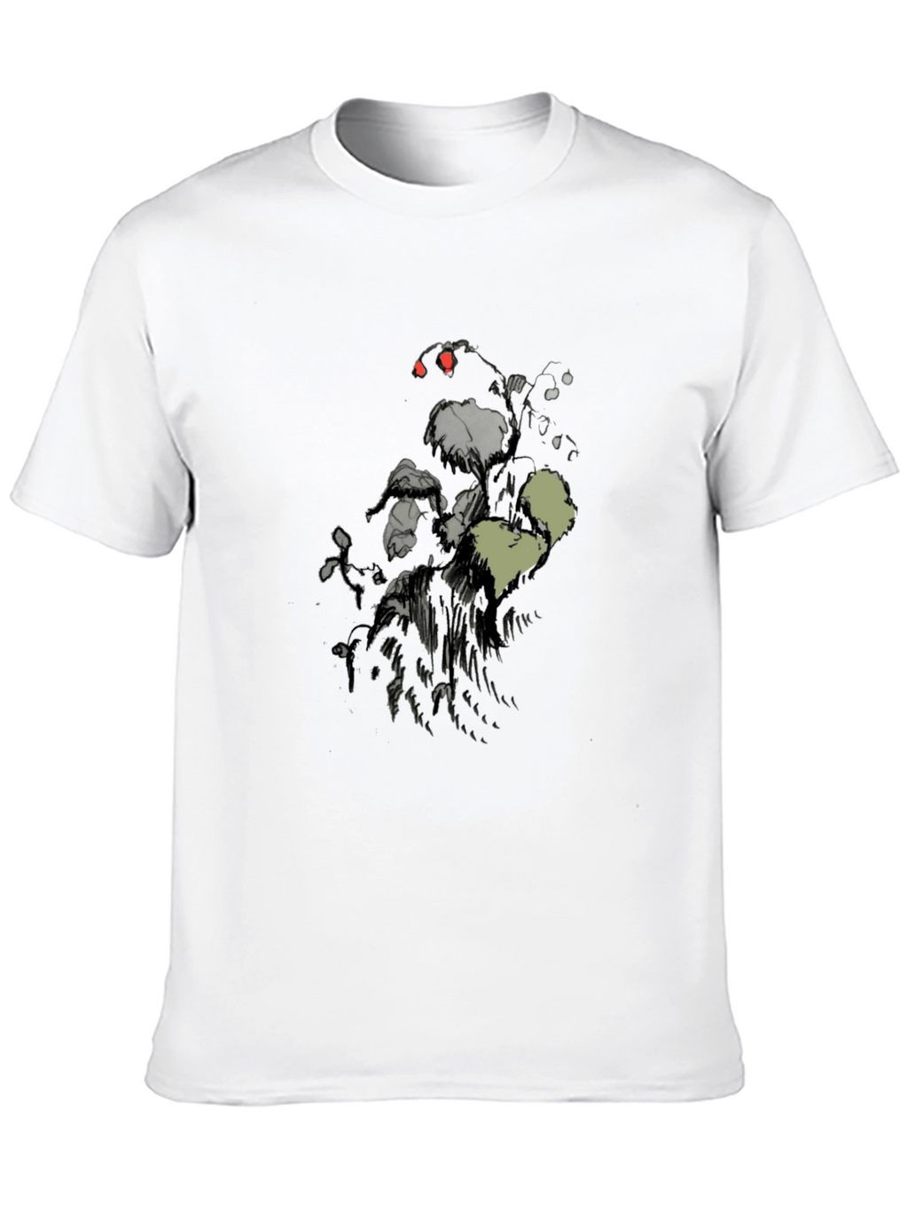 Mens Black Graphic Print Short Sleeve T-Shirt