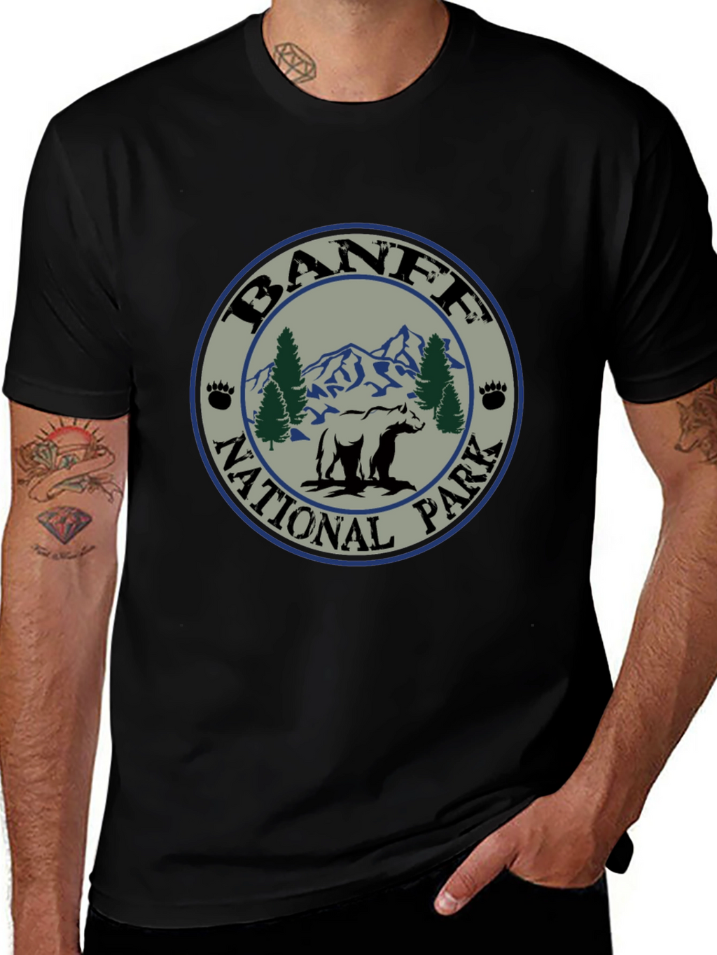 Banff National Park Bear T-Shirt - Nature Adventure Tee