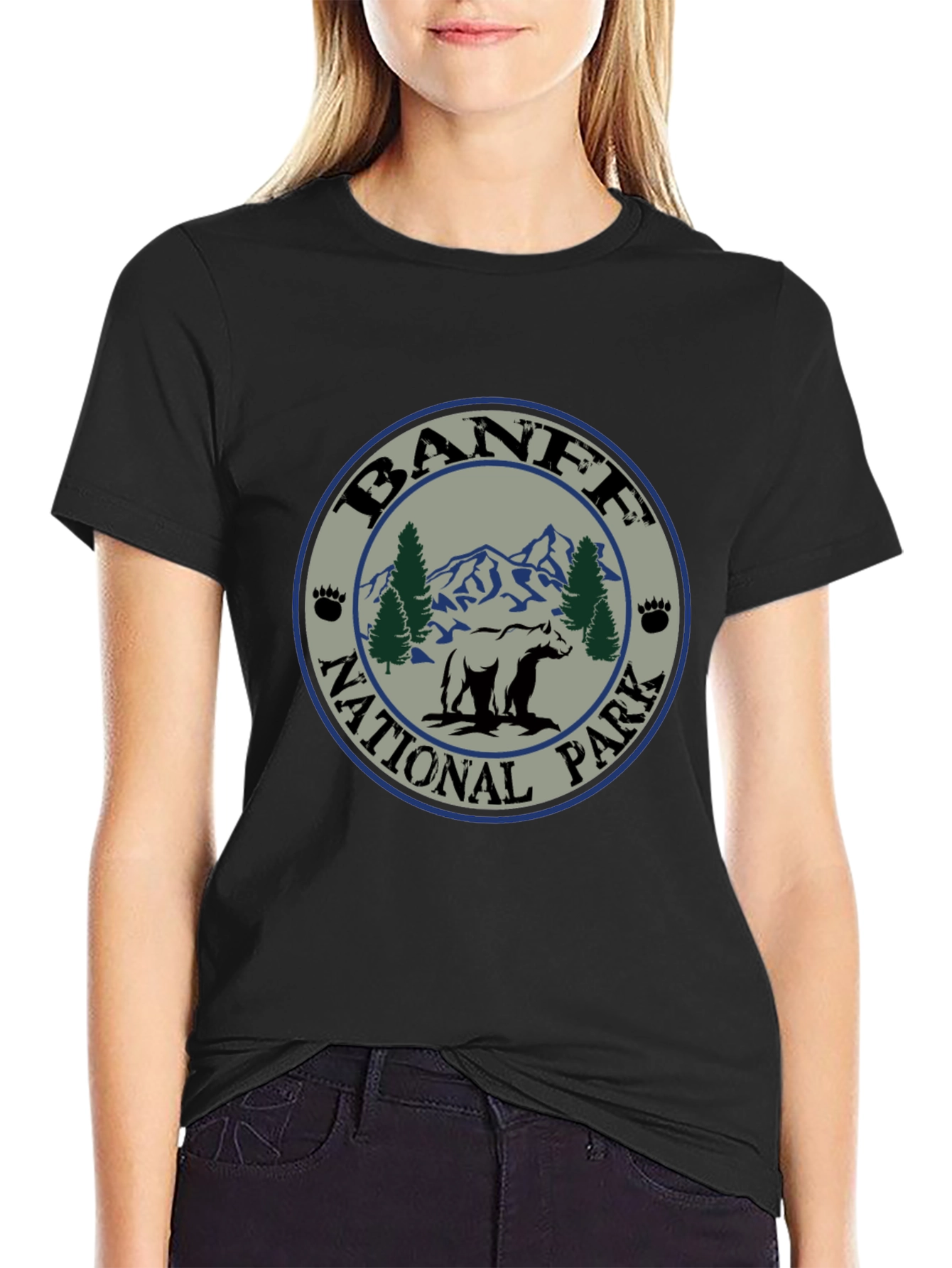 Banff National Park Bear T-Shirt - Nature Adventure Tee