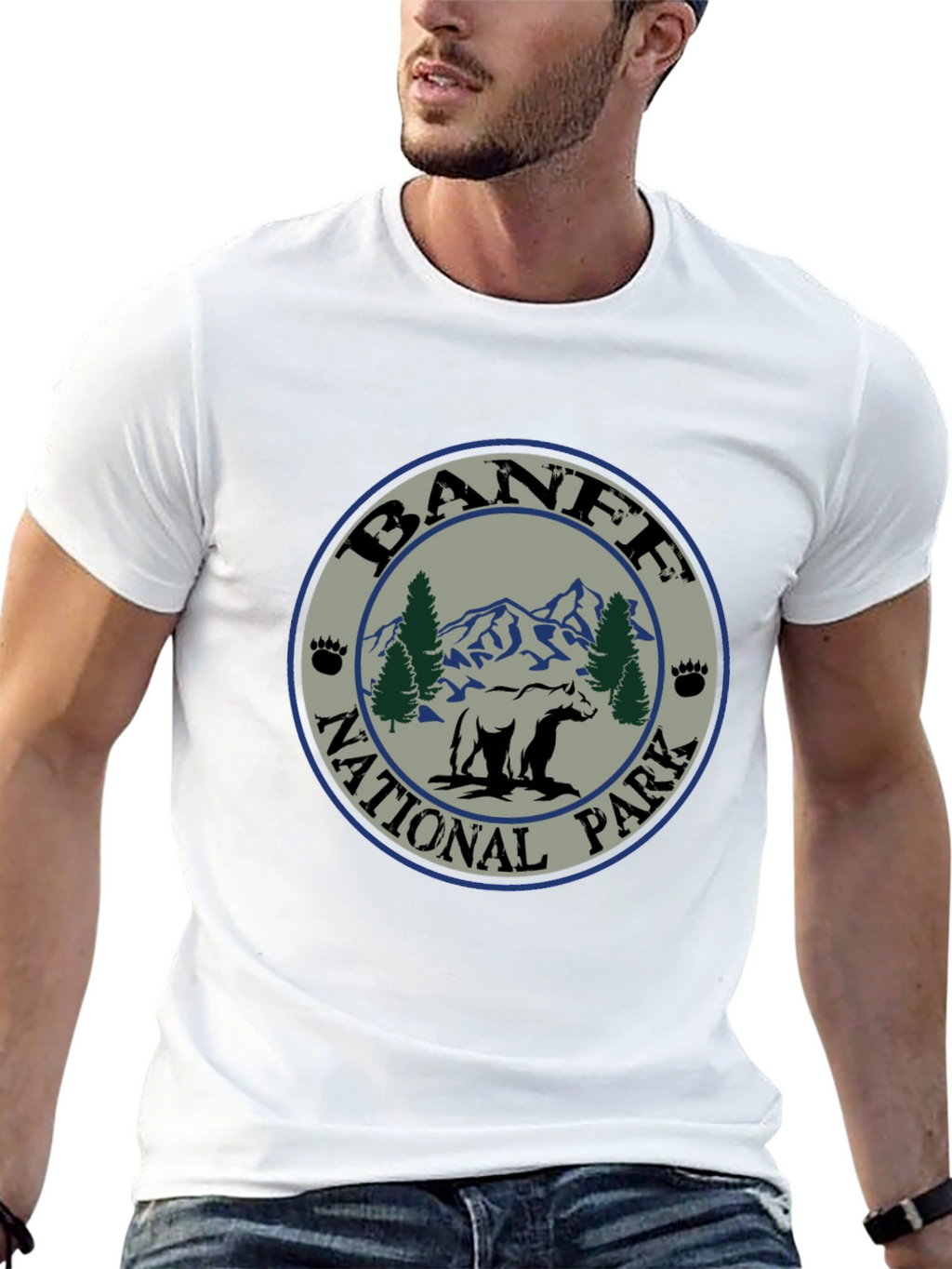 Banff National Park Bear T-Shirt - Nature Adventure Tee
