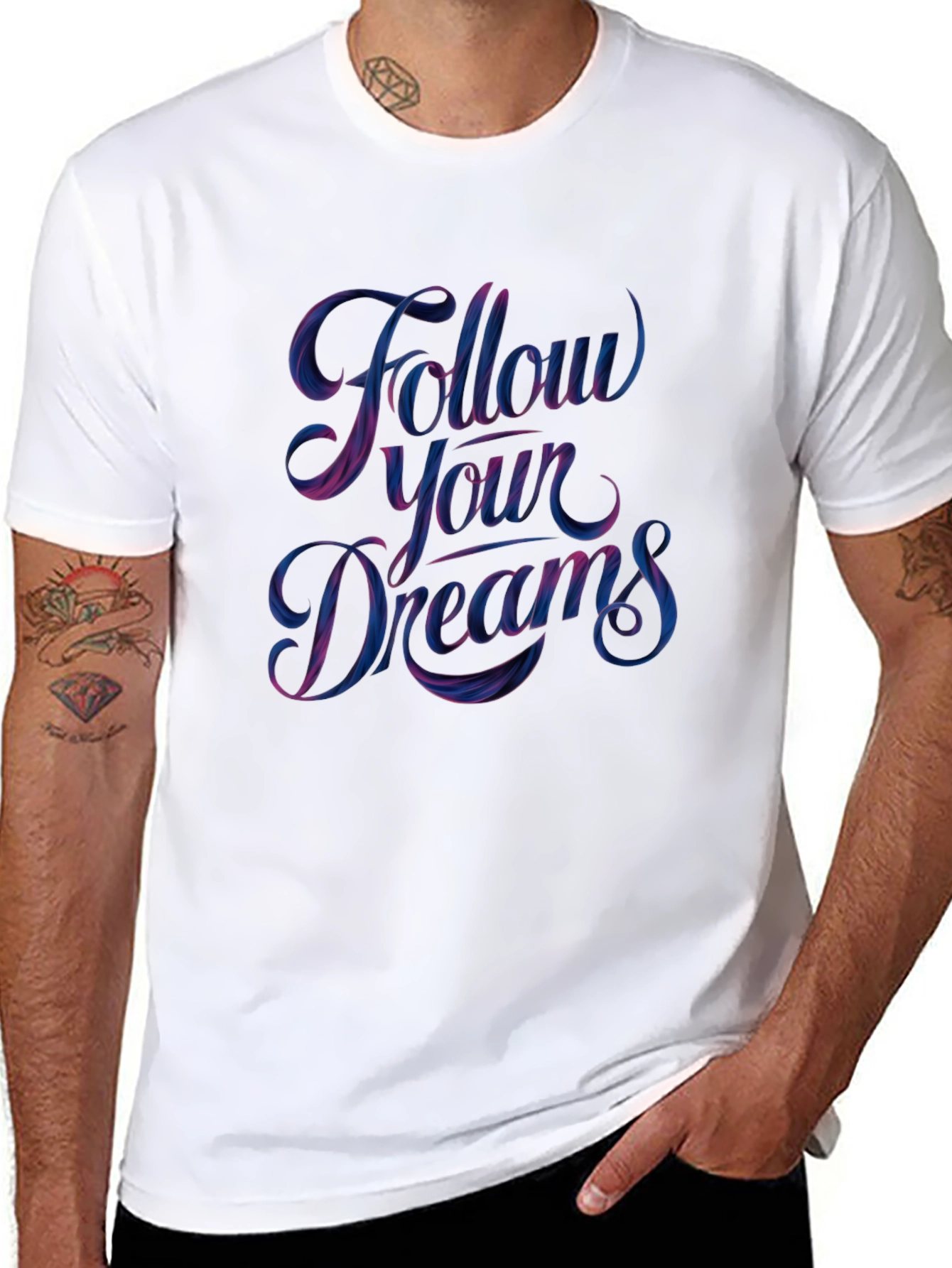 Follow Your Dreams Graphic Tee - Black