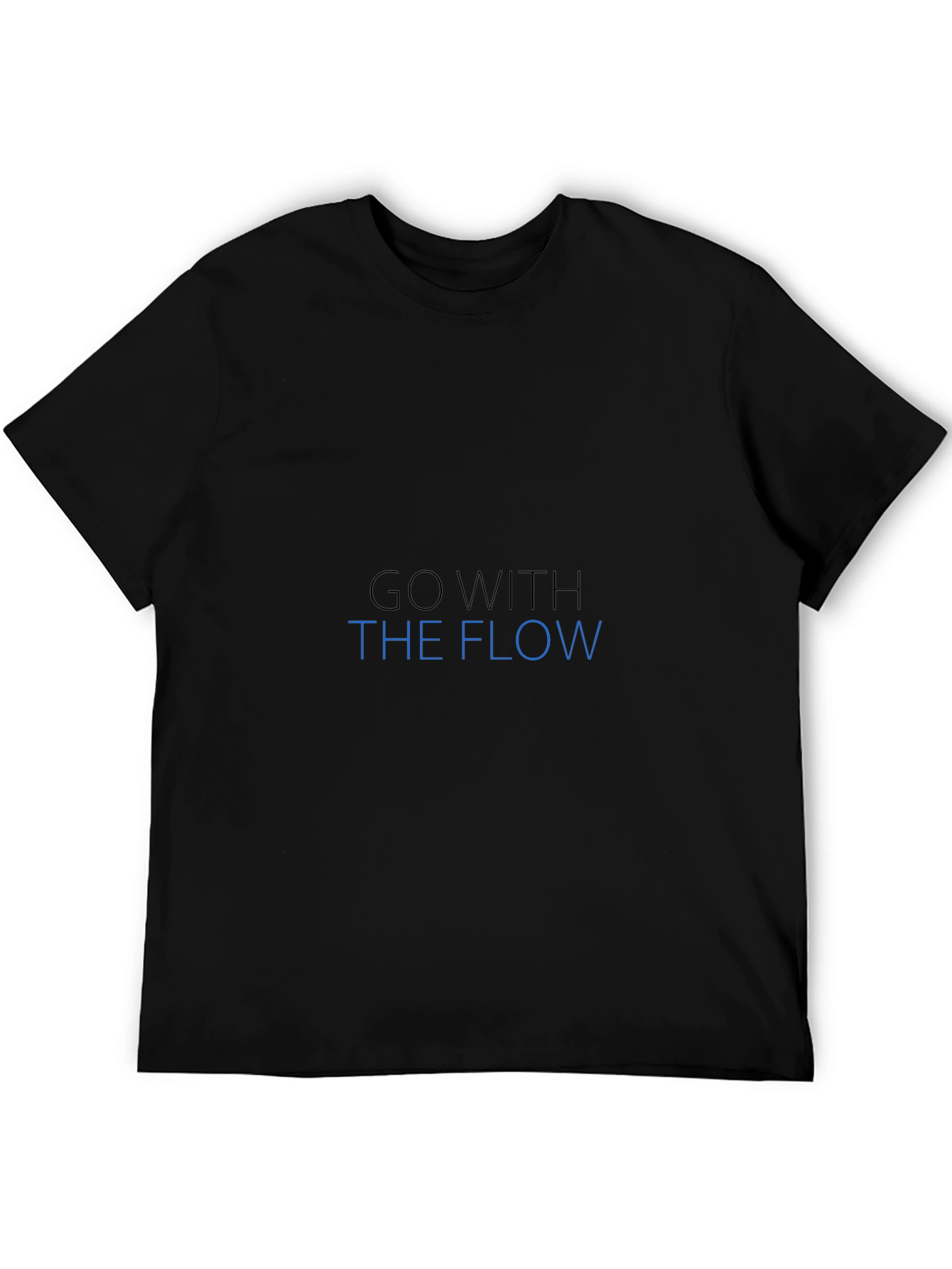 Go With The Flow Black T-Shirt
