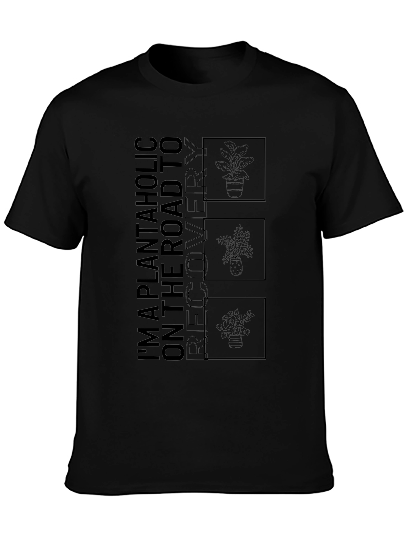 Plantaholic Recovery T-Shirt - Black
