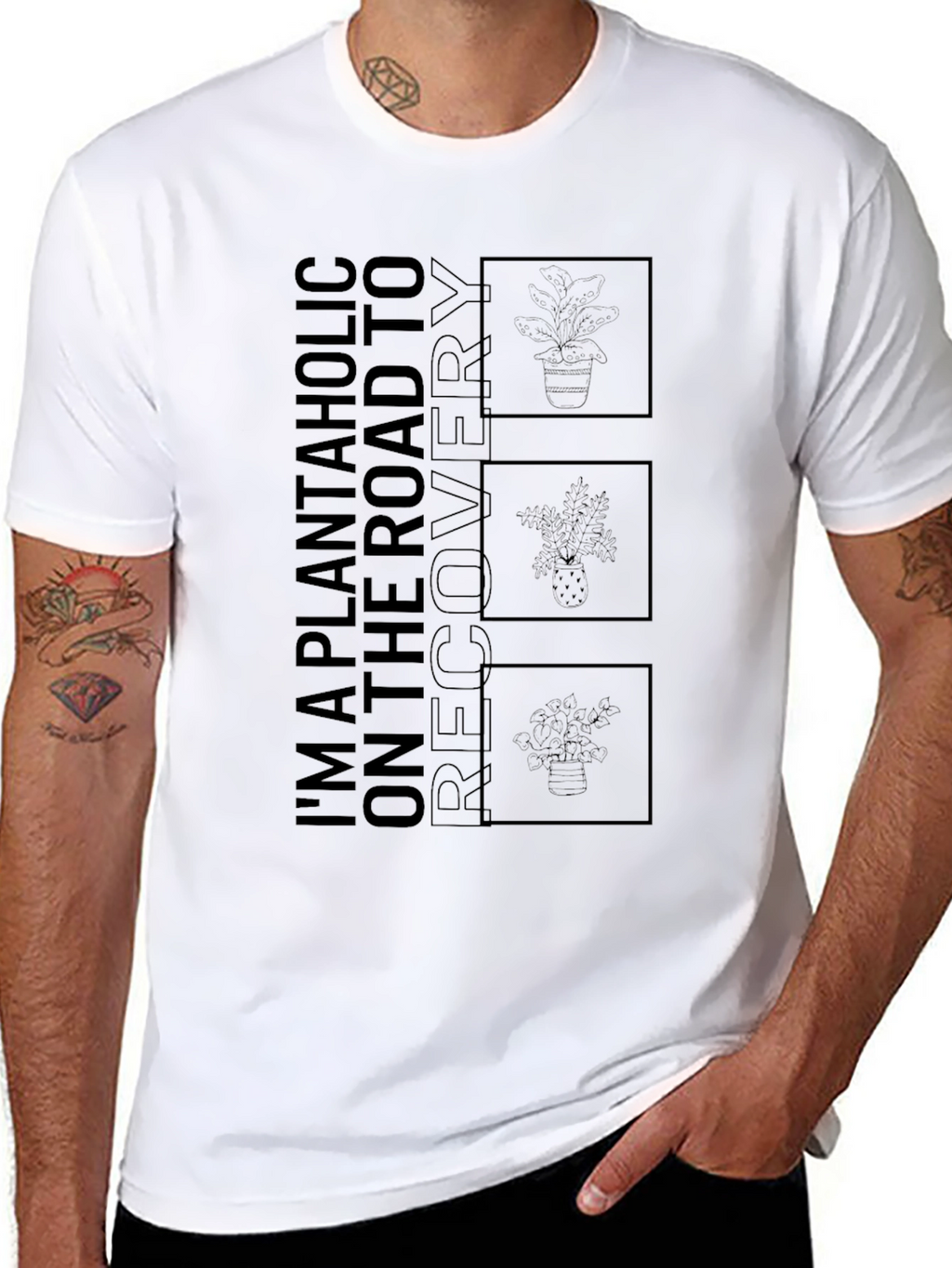 Plantaholic Recovery T-Shirt - Black