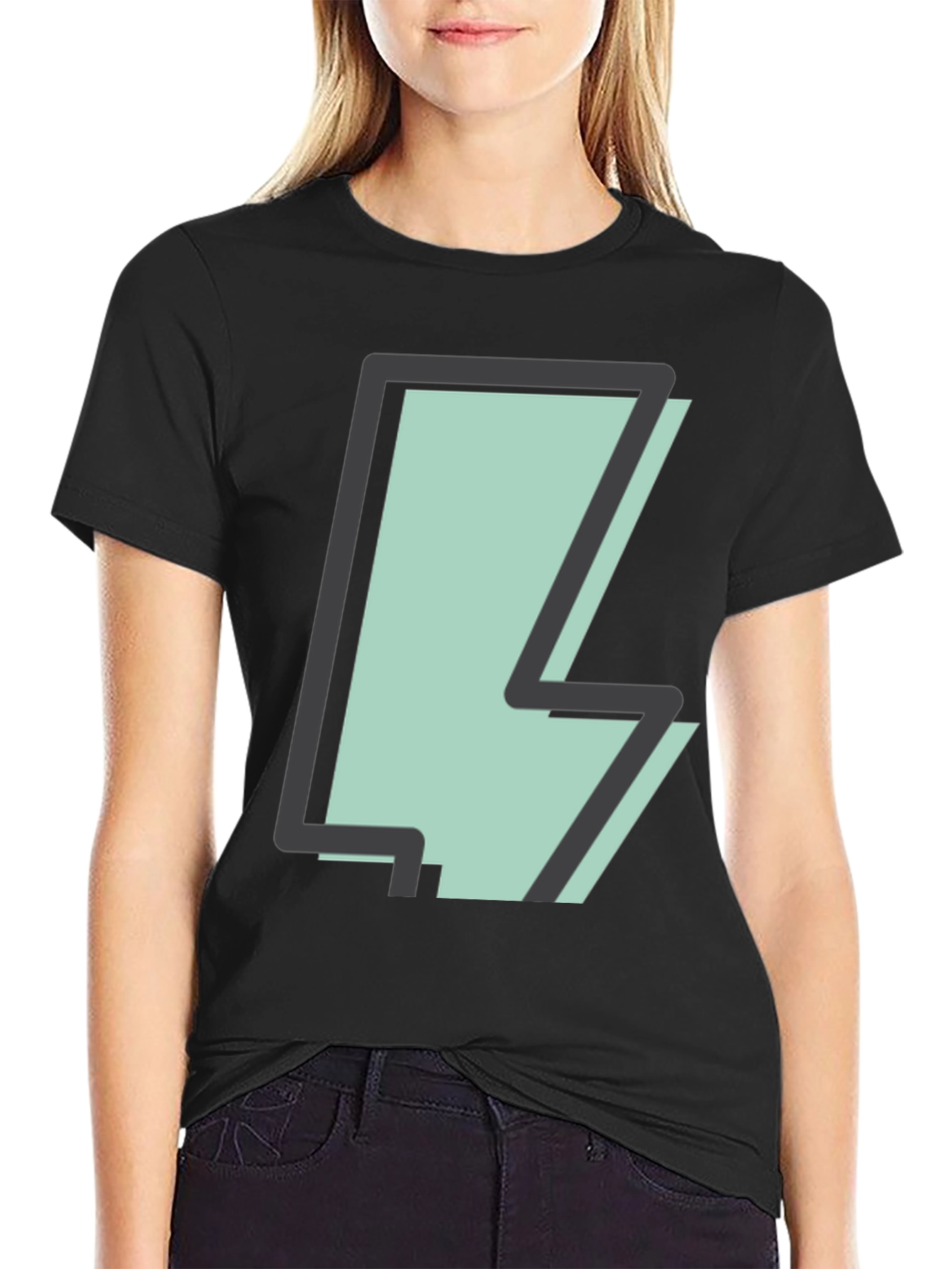 Lightning Bolt Graphic T-Shirt - Cool & Trendy