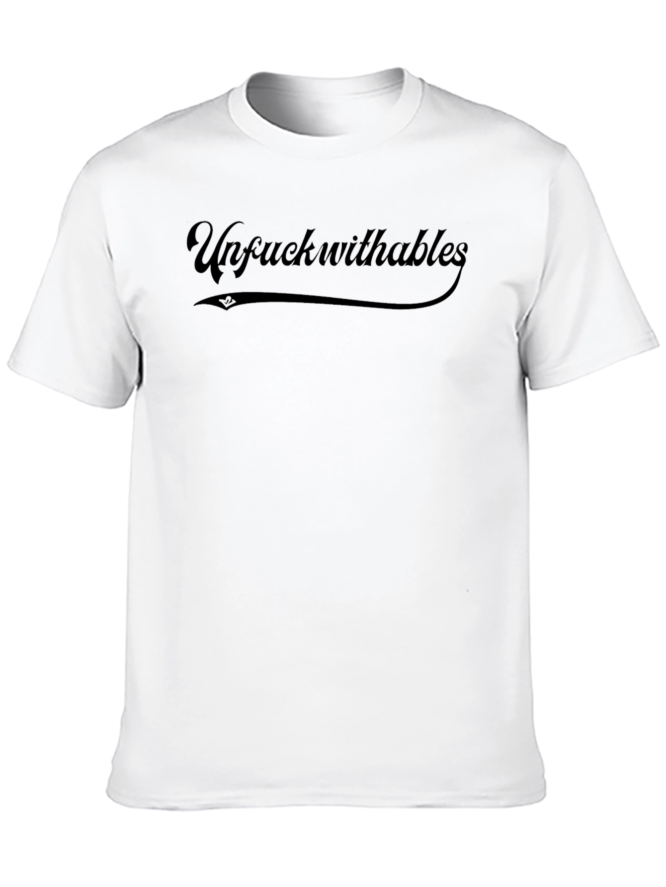 Unfuckwithables Graphic Print Tee - Black Cotton Blend