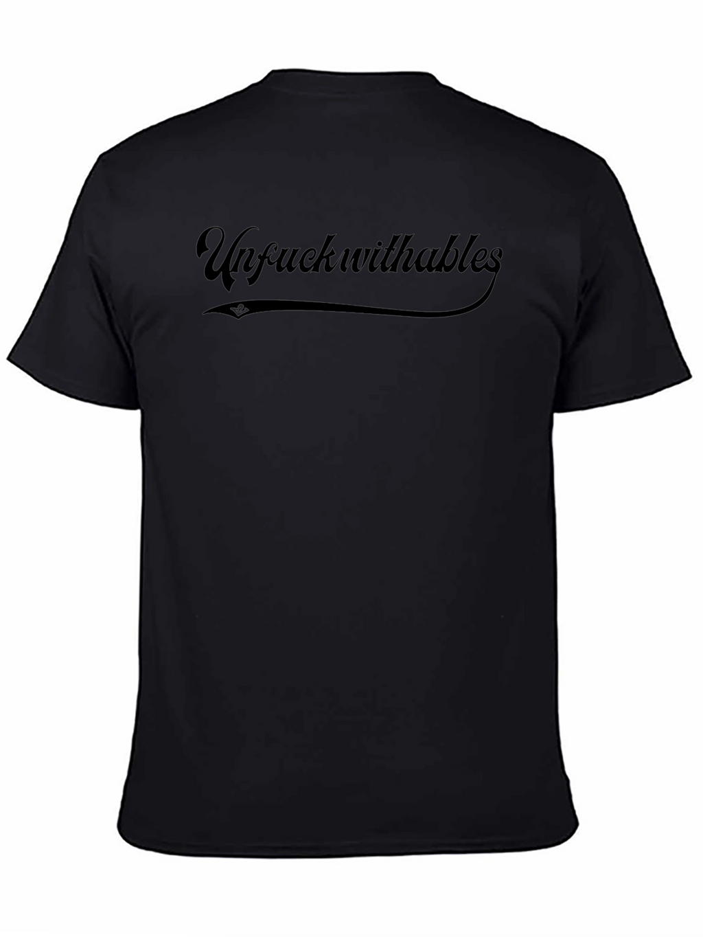 Unfuckwithables Graphic Print Tee - Black Cotton Blend