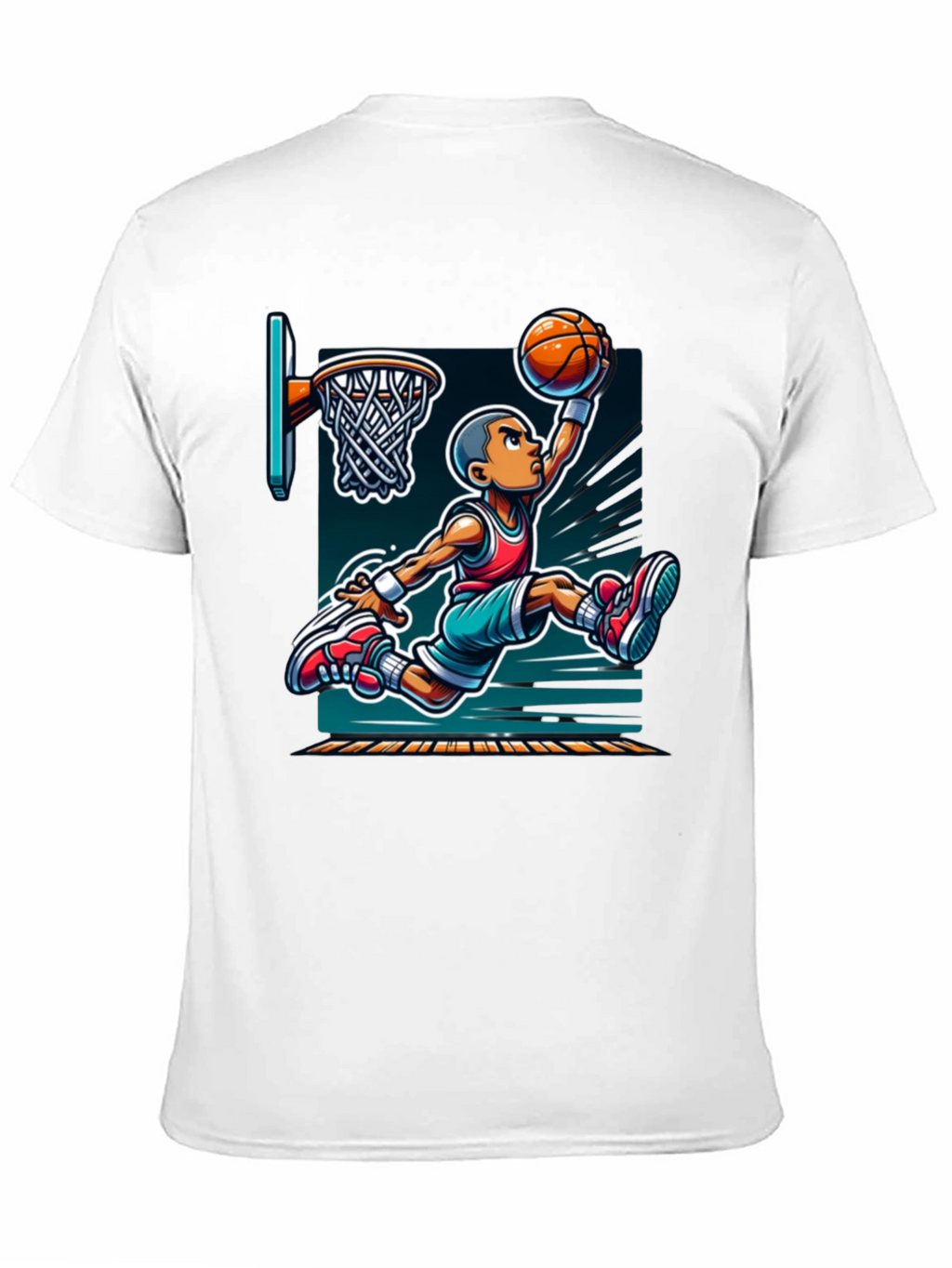 Cartoon Basketball Graphic Tee