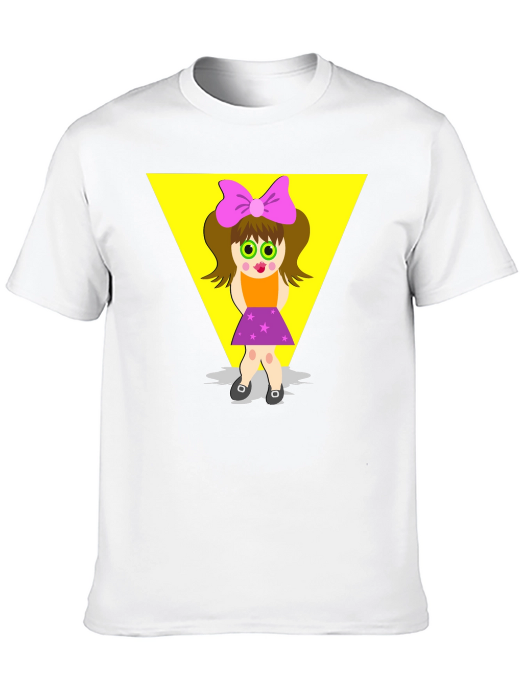 Cartoon Girl Graphic Tee - Funky Style