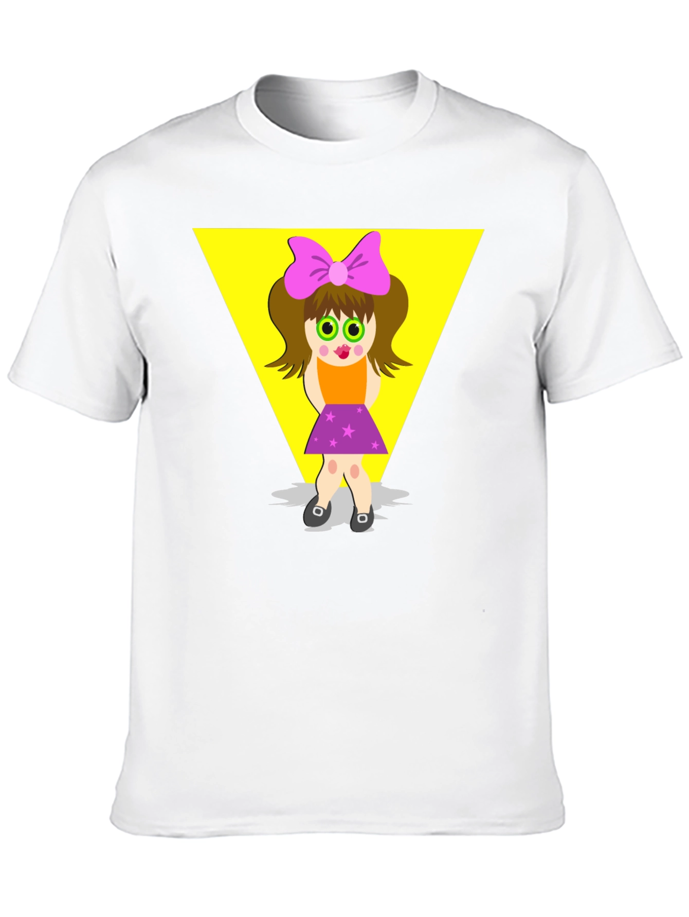 Cartoon Girl Graphic Tee - Funky Style