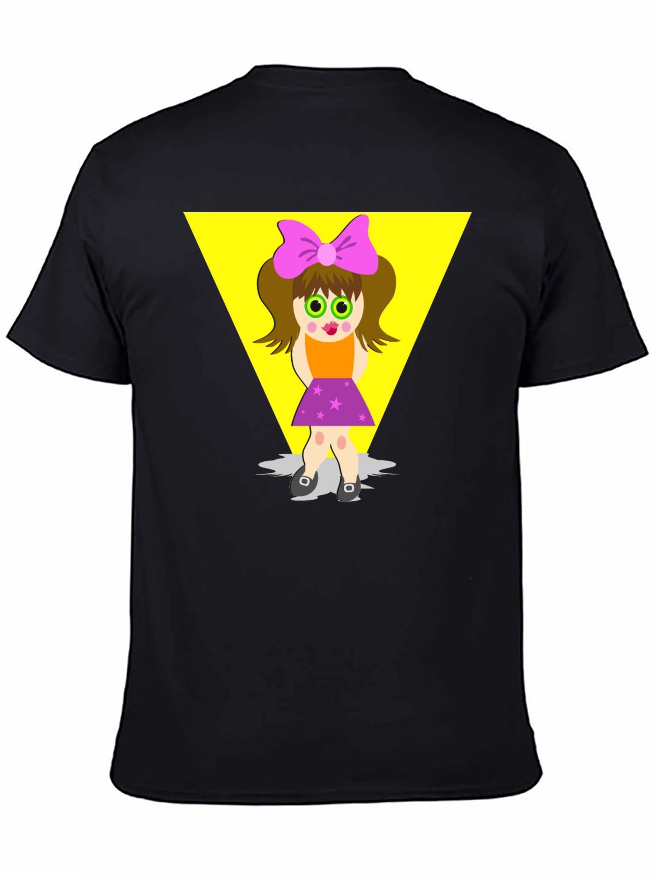 Cartoon Girl Graphic Tee - Funky Style
