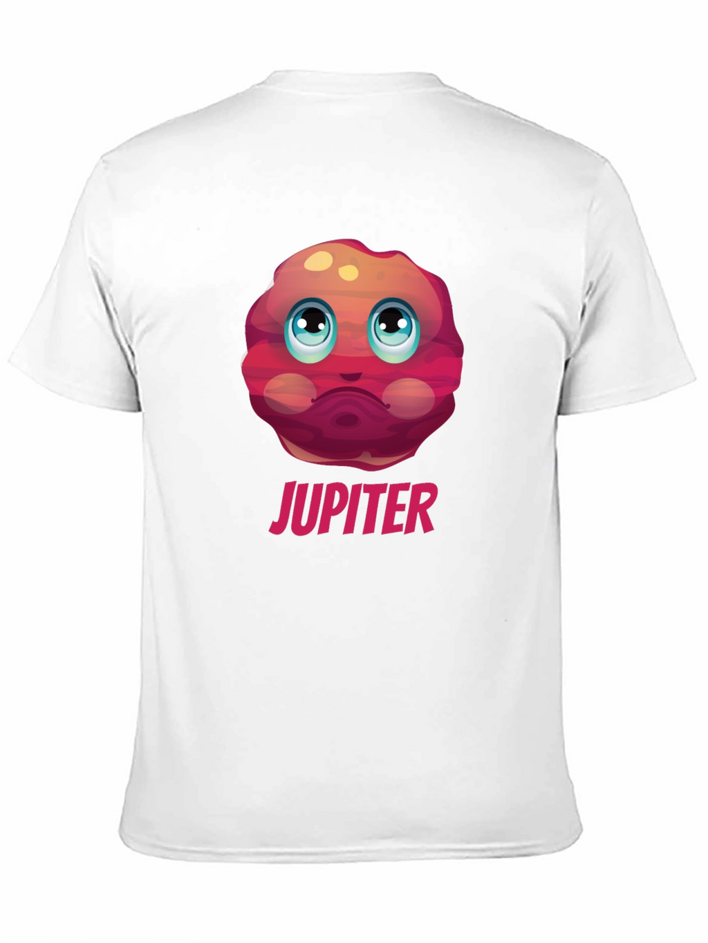 Jupiter Planet Graphic Tee - Black Cotton T-Shirt
