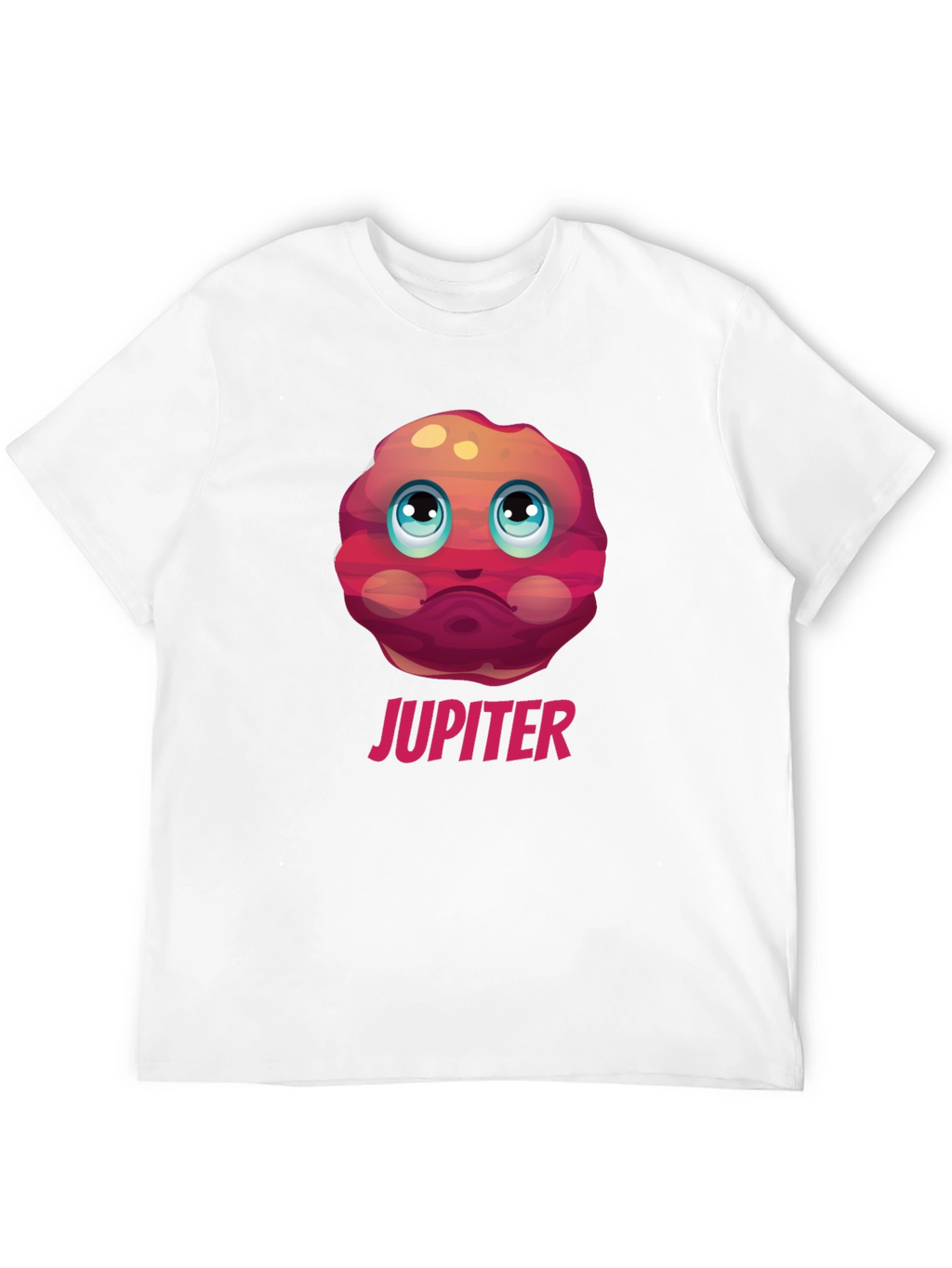 Jupiter Planet Graphic Tee - Black Cotton T-Shirt