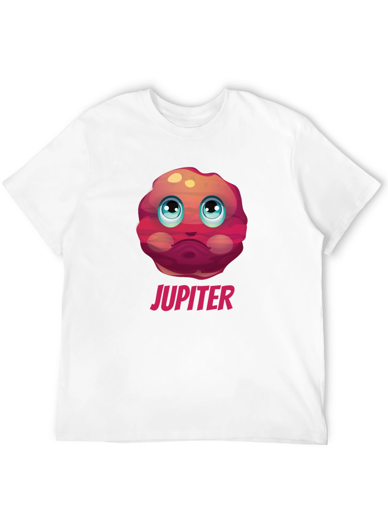 Jupiter Planet Graphic Tee - Black Cotton T-Shirt