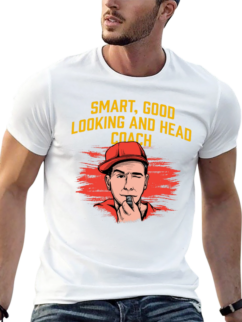 Smart Good Looking Head Coach Graphic T-Shirt