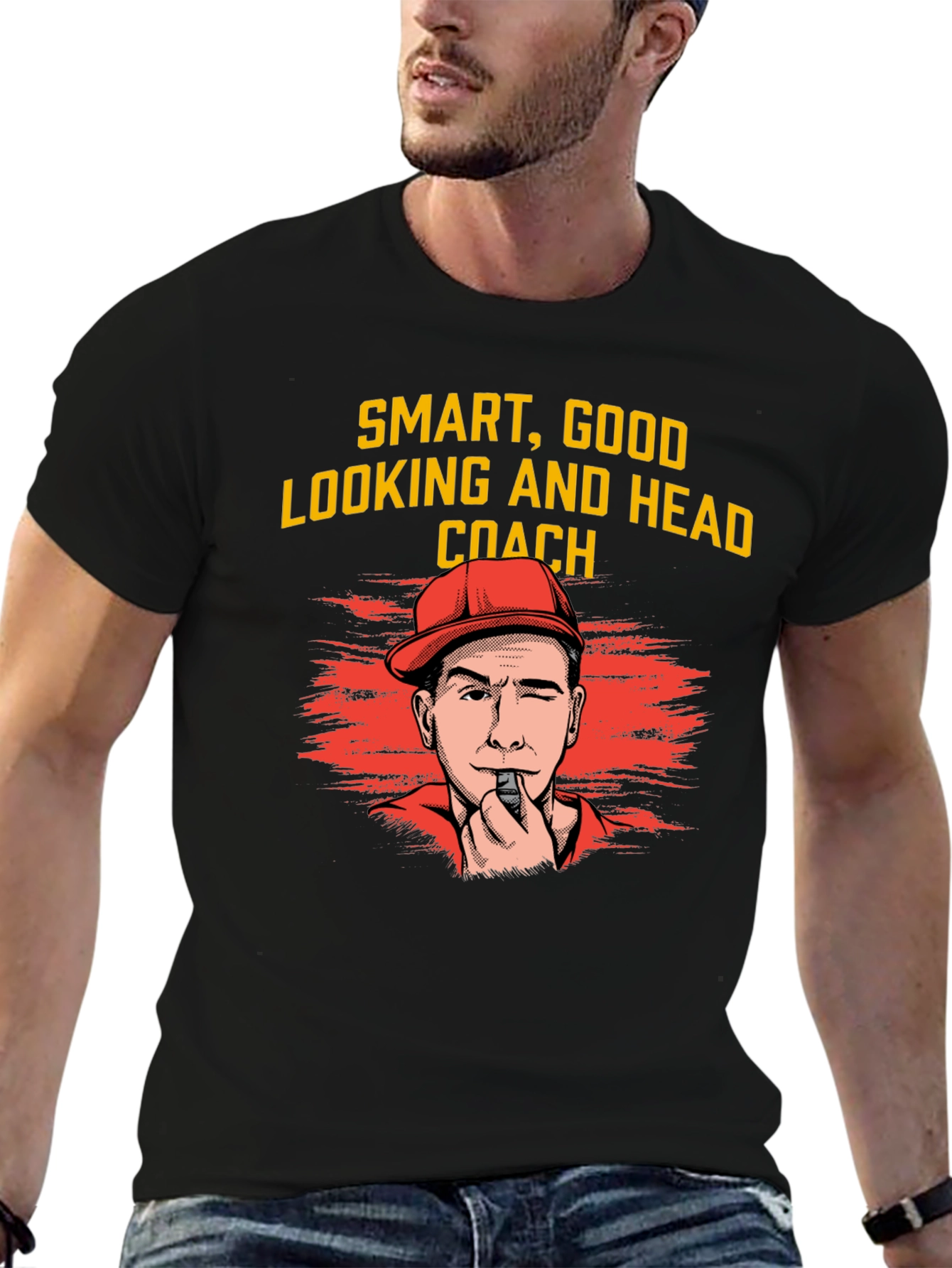 Smart Good Looking Head Coach Graphic T-Shirt