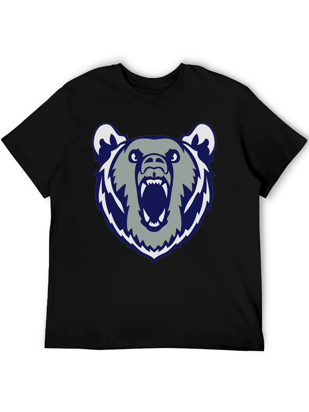 Mens Black Bear Graphic Tee