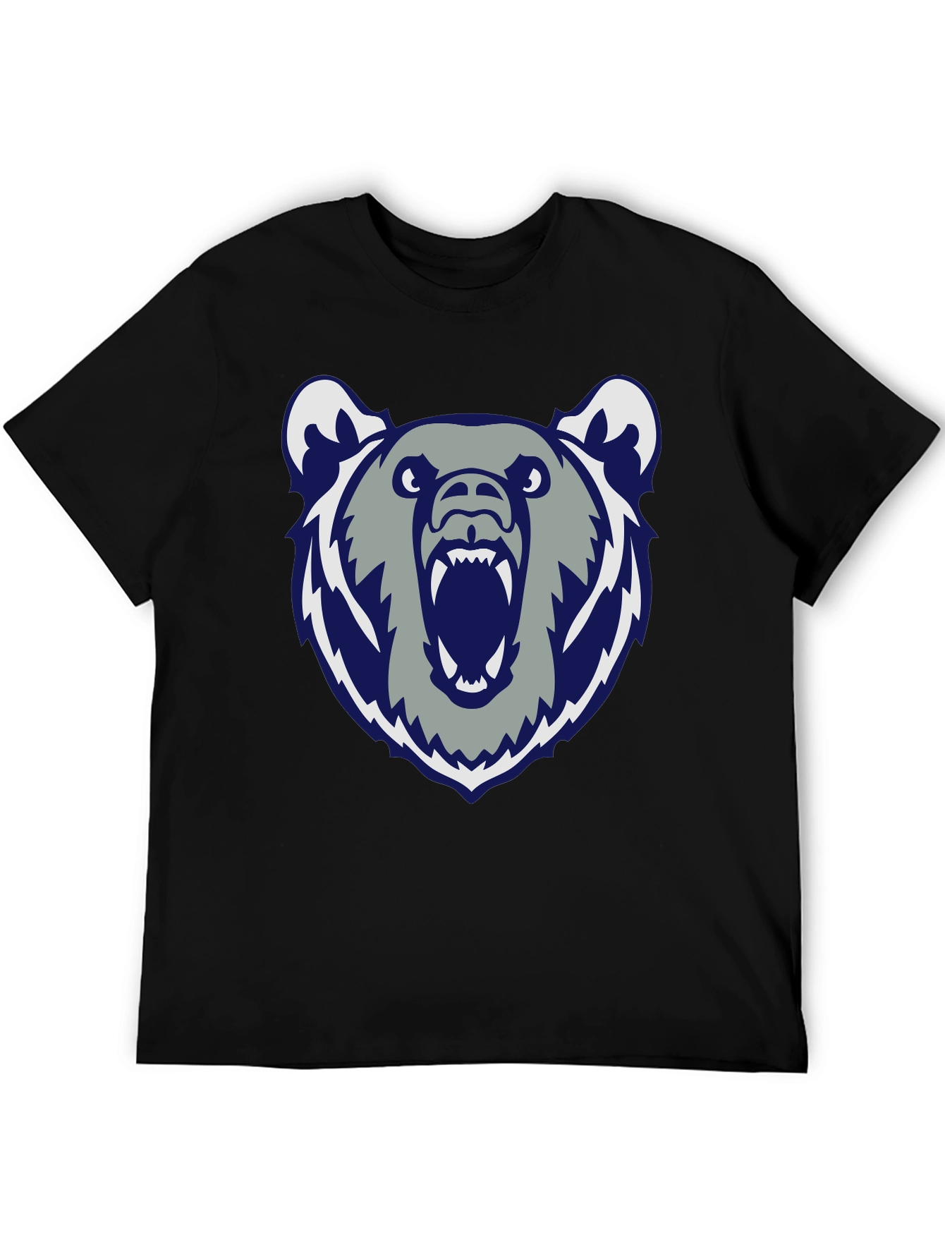 Mens Black Bear Graphic Tee