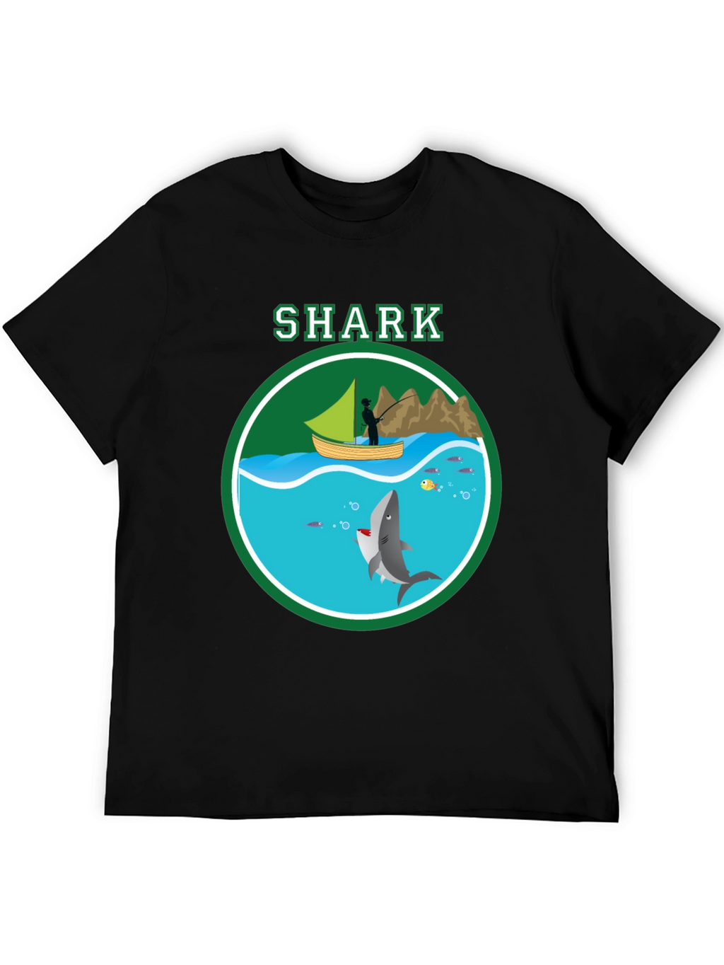 Shark Graphic Print T-Shirt Casual Style