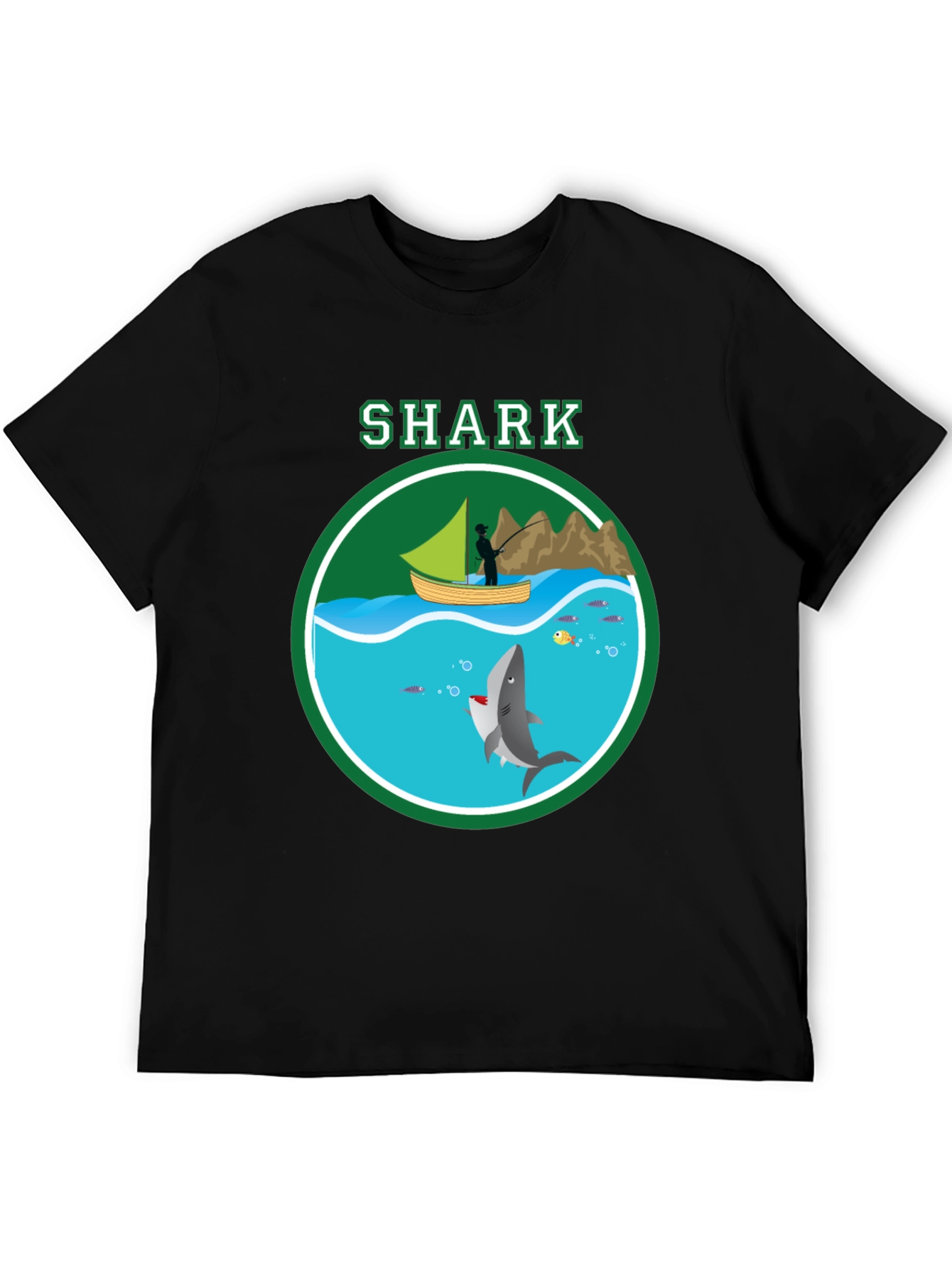 Shark Graphic Print T-Shirt Casual Style