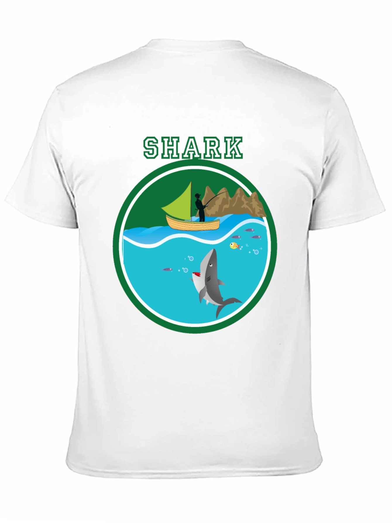 Shark Graphic Print T-Shirt Casual Style