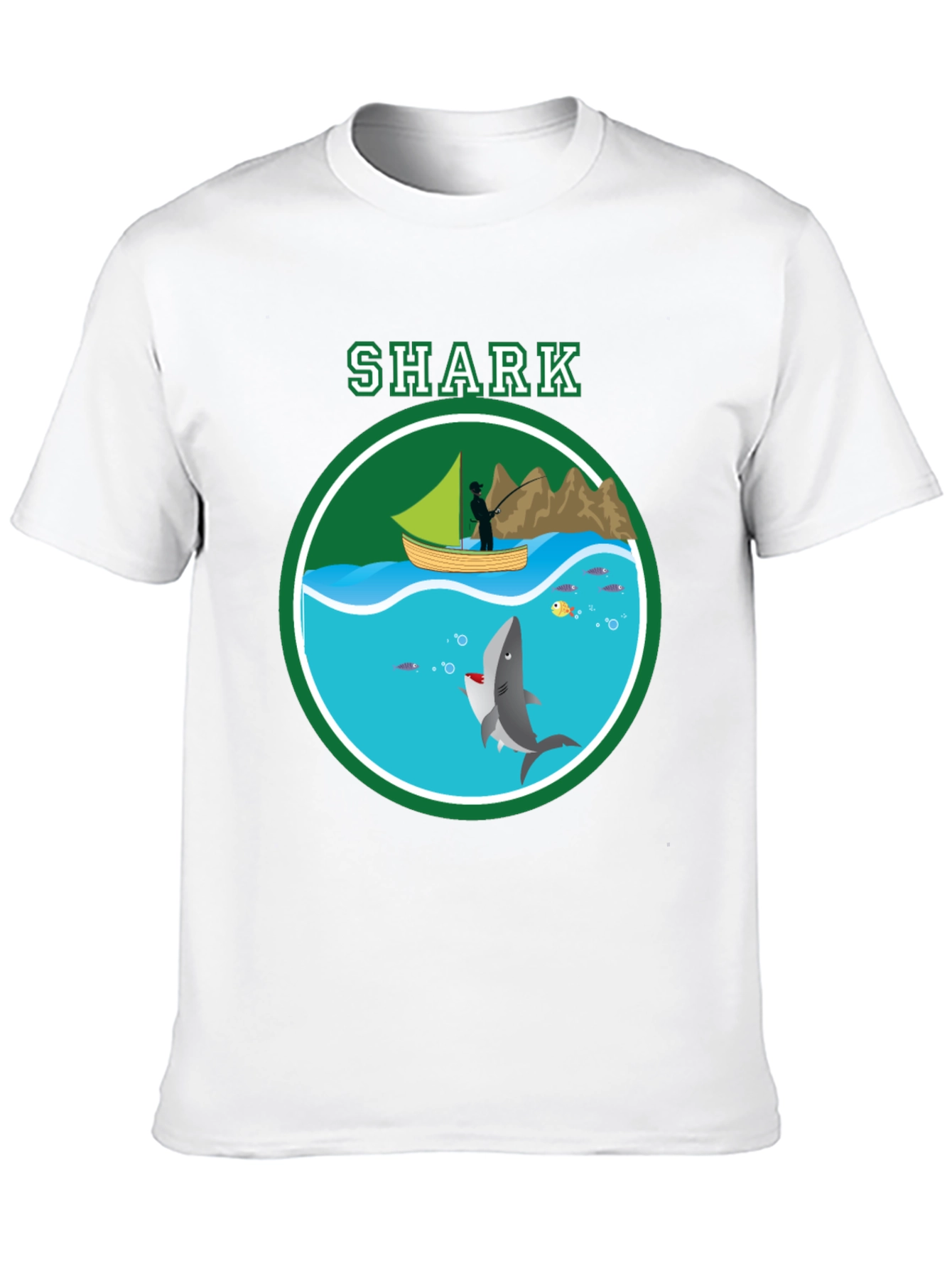 Shark Graphic Print T-Shirt Casual Style