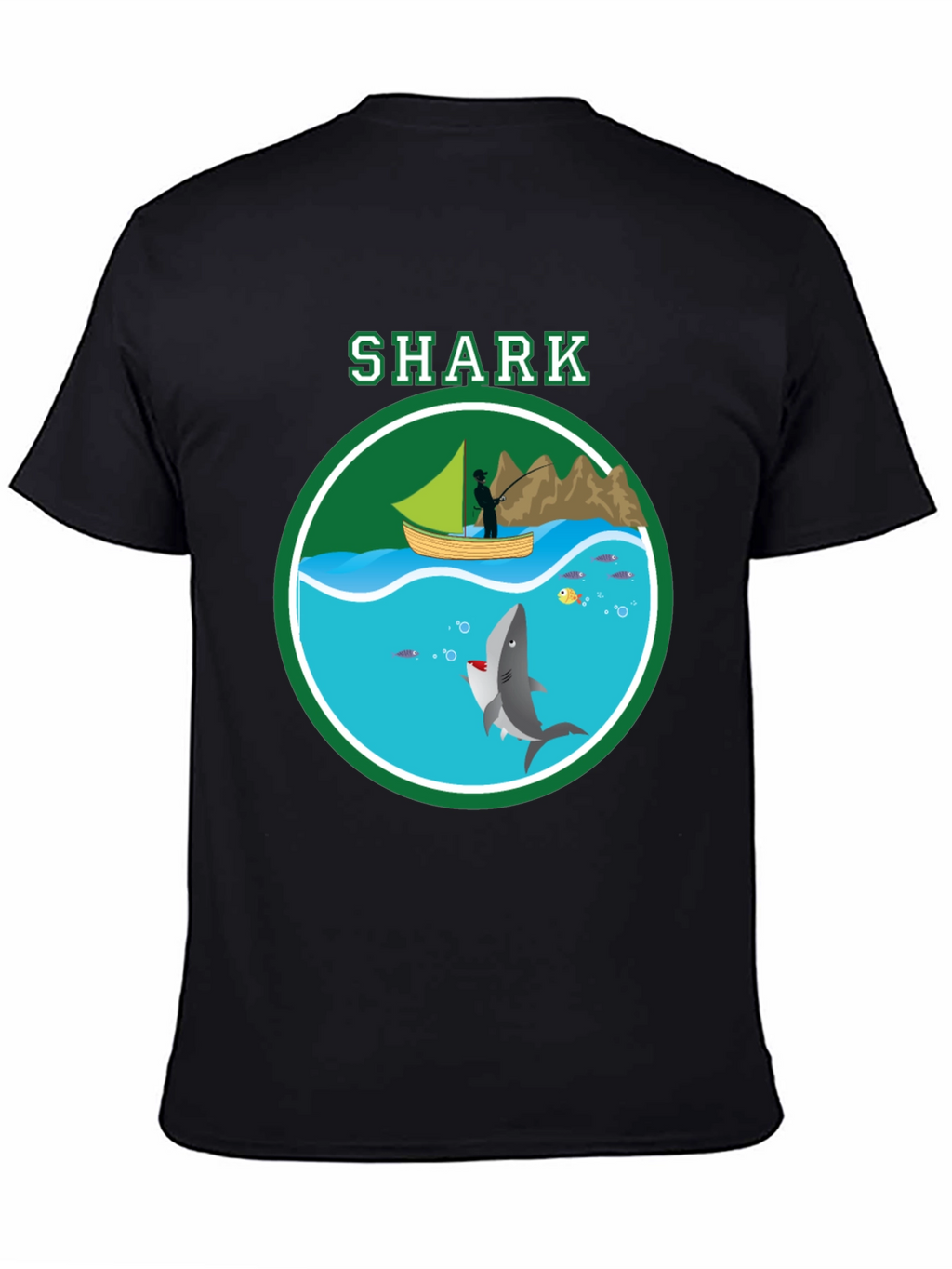 Shark Graphic Print T-Shirt Casual Style
