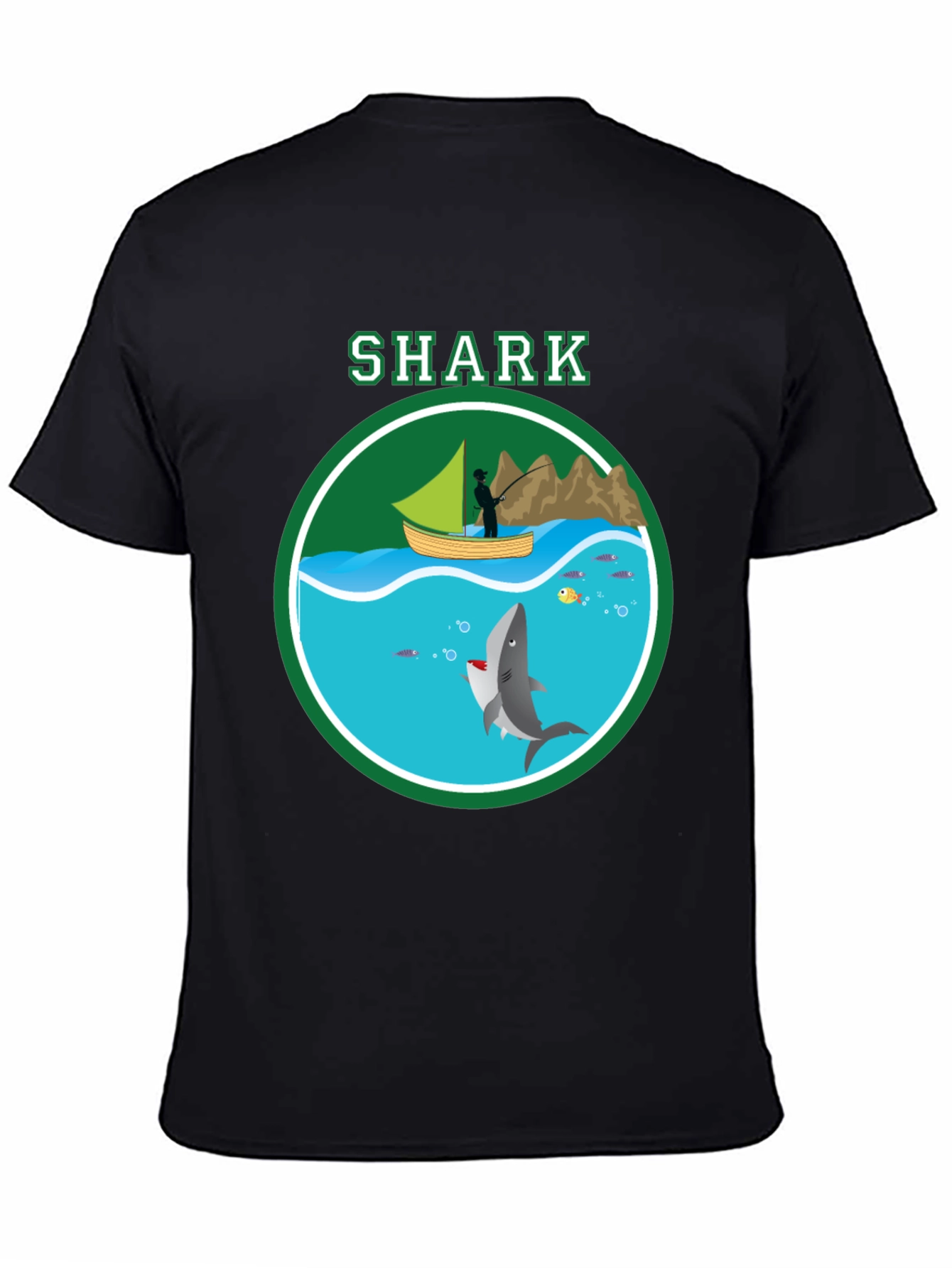 Shark Graphic Print T-Shirt Casual Style