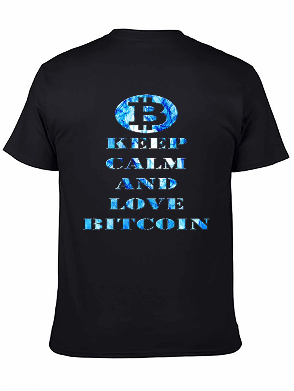 Keep Calm Love Bitcoin Black T-Shirt