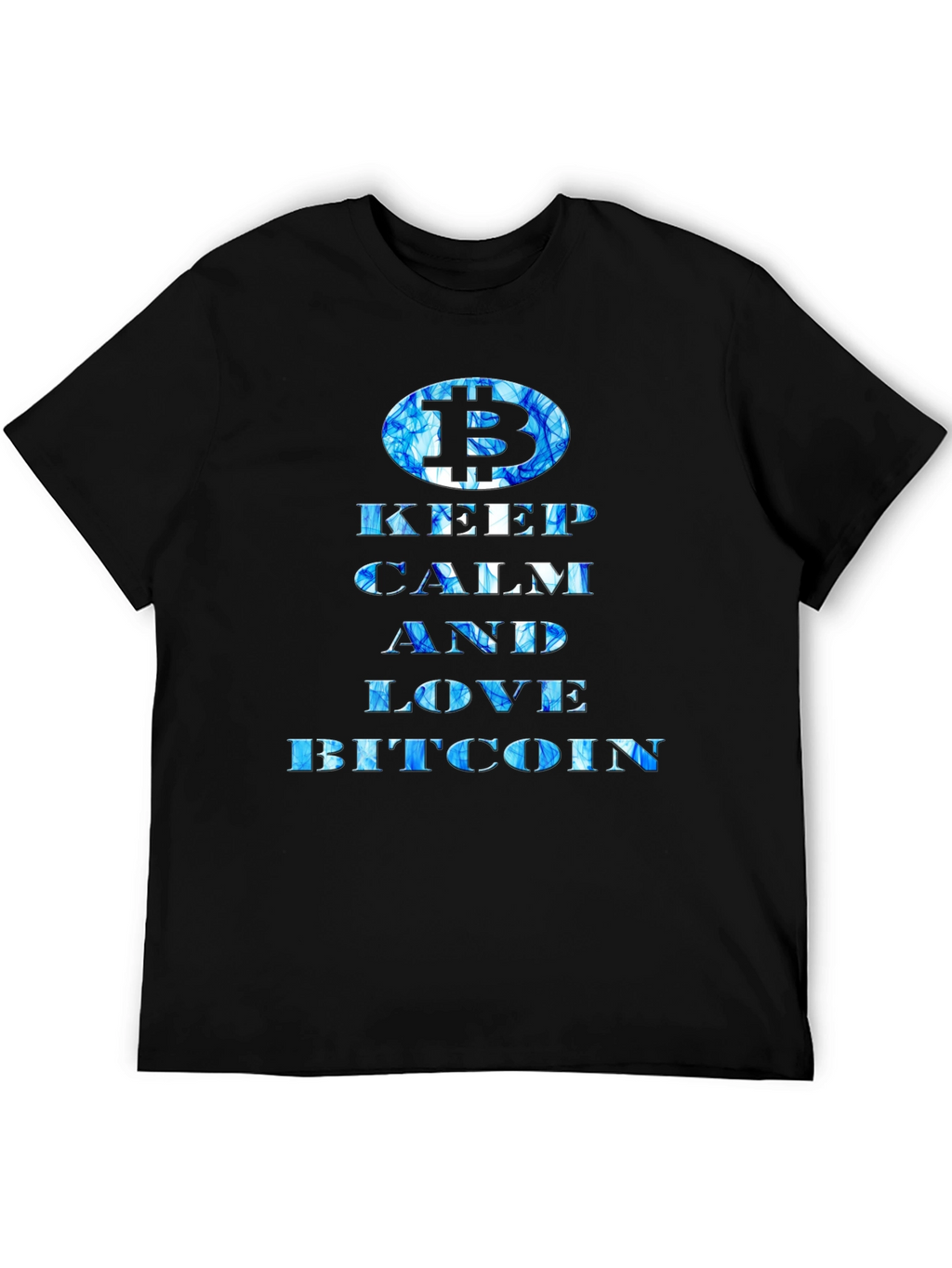 Keep Calm Love Bitcoin Black T-Shirt