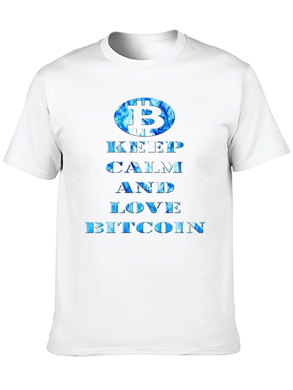 Keep Calm Love Bitcoin Black T-Shirt
