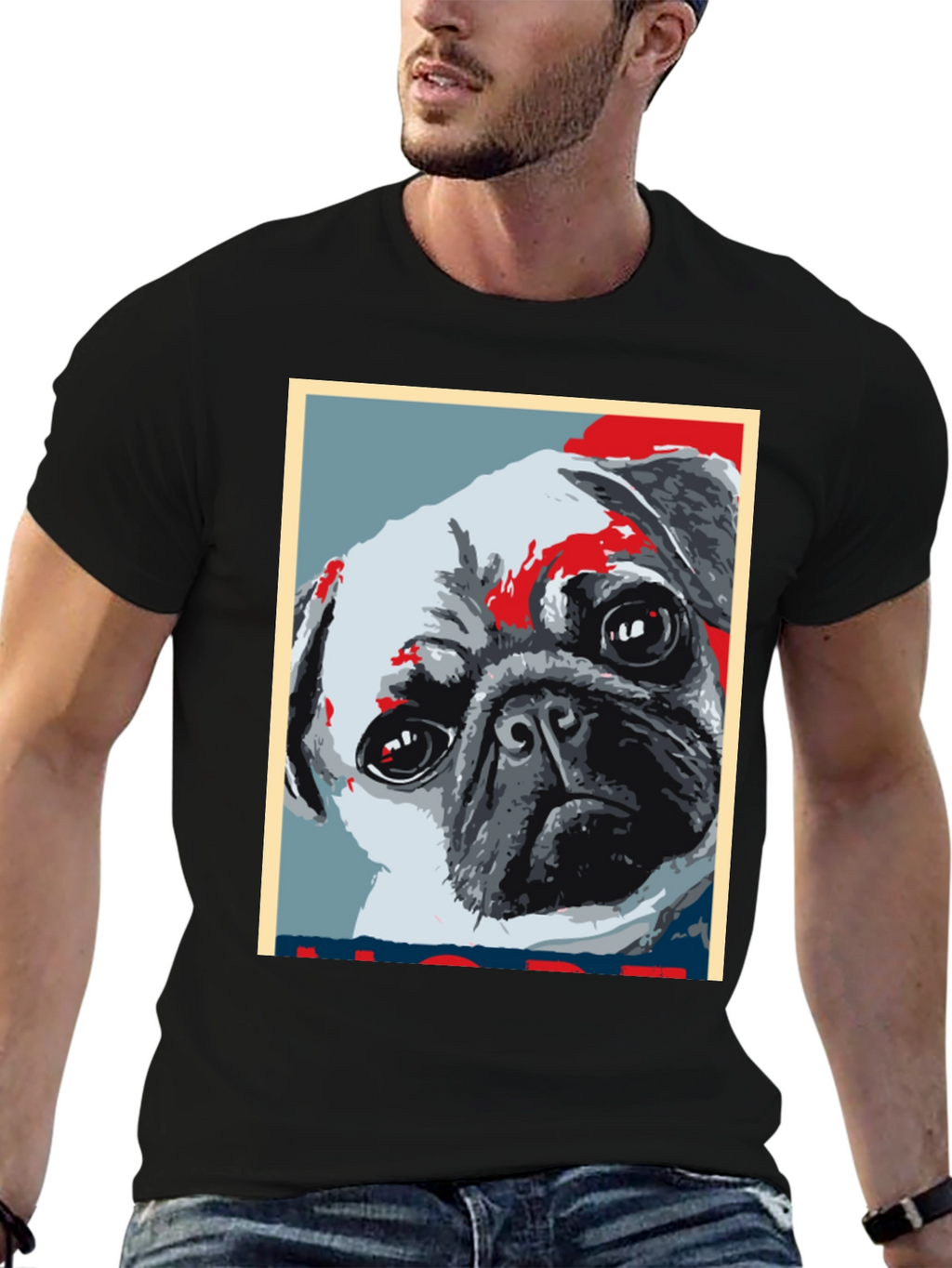 Pug Dog Graphic T-Shirt - Trendy Pet Lover Apparel