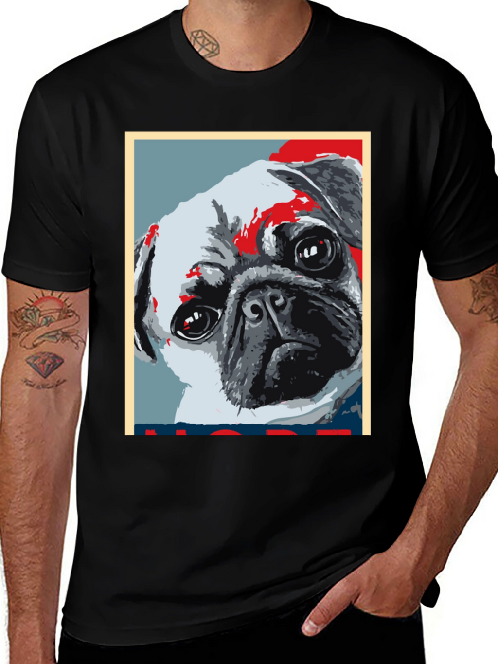 Pug Dog Graphic T-Shirt - Trendy Pet Lover Apparel