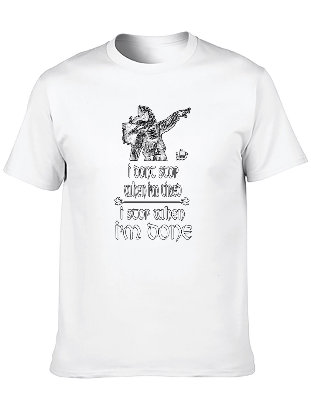 Viking Warrior Mens Black Graphic Tee