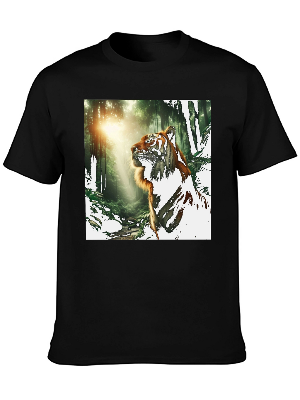 Tiger in Forest Graphic T-Shirt