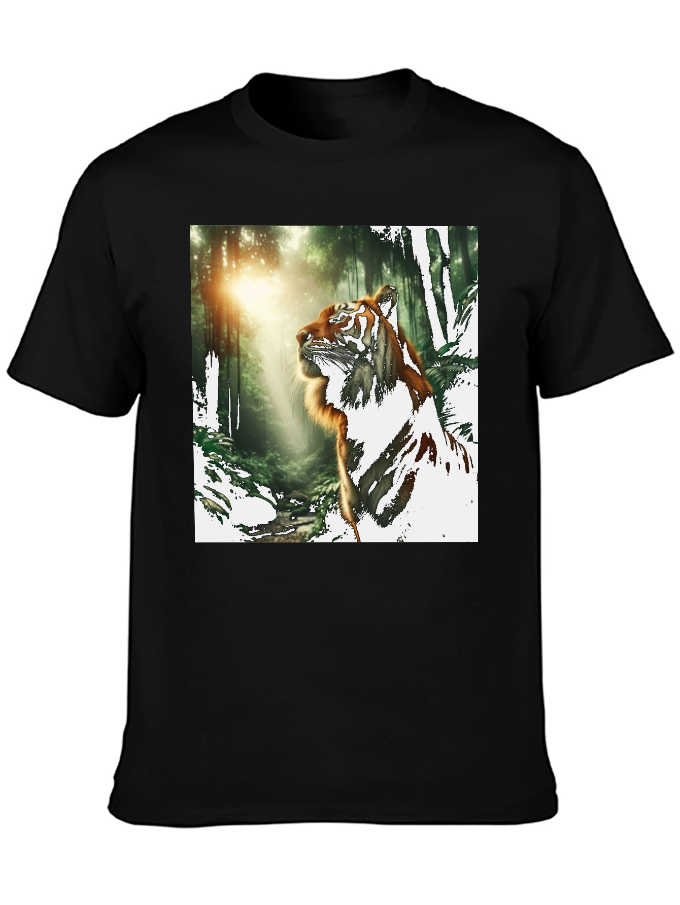 Tiger in Forest Graphic T-Shirt
