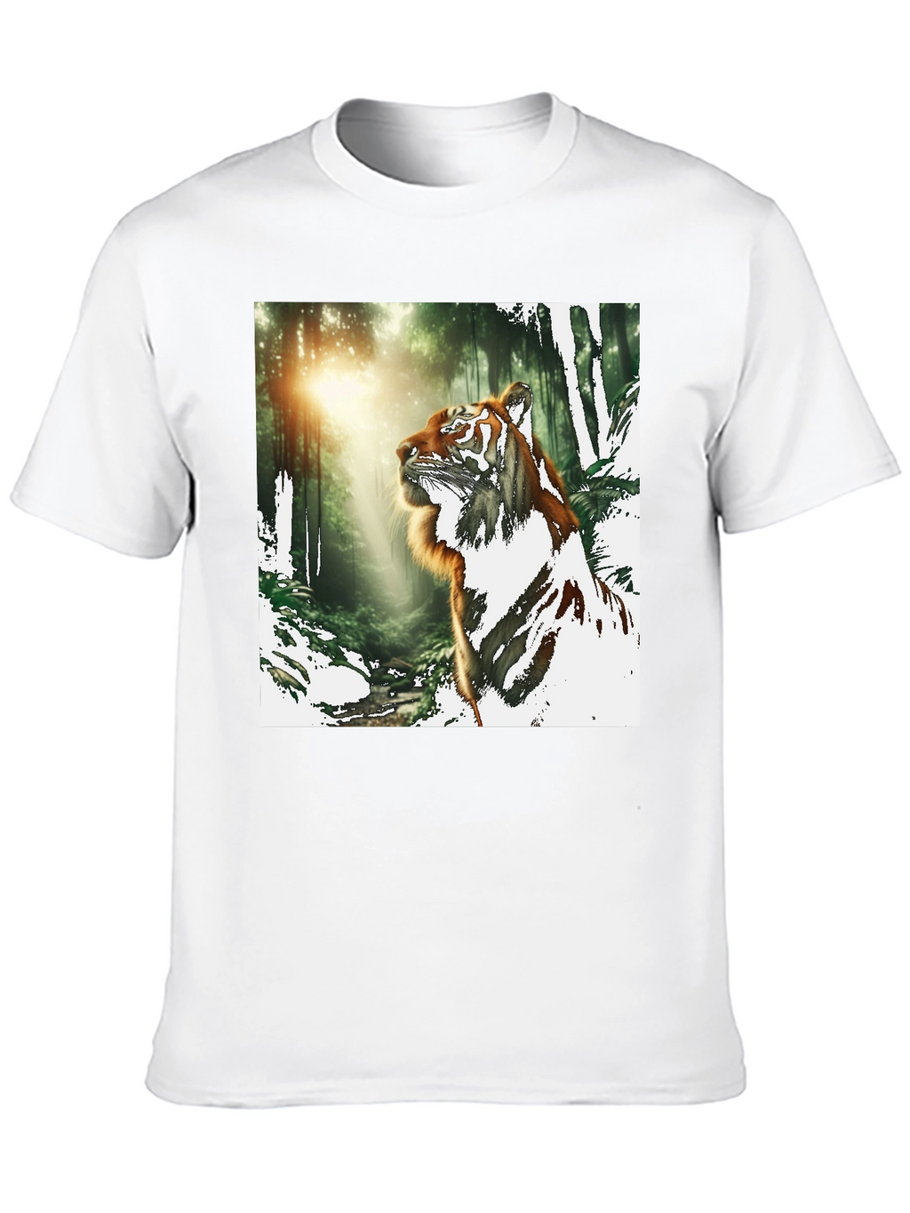 Tiger in Forest Graphic T-Shirt