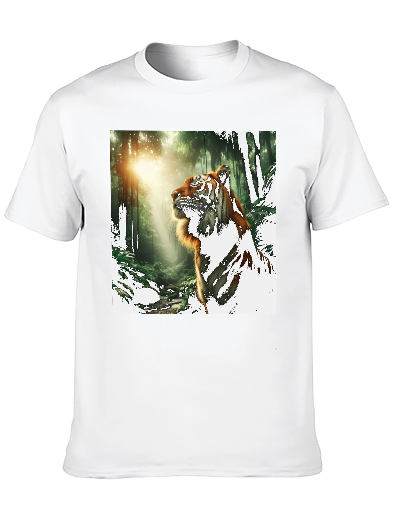 Tiger in Forest Graphic T-Shirt