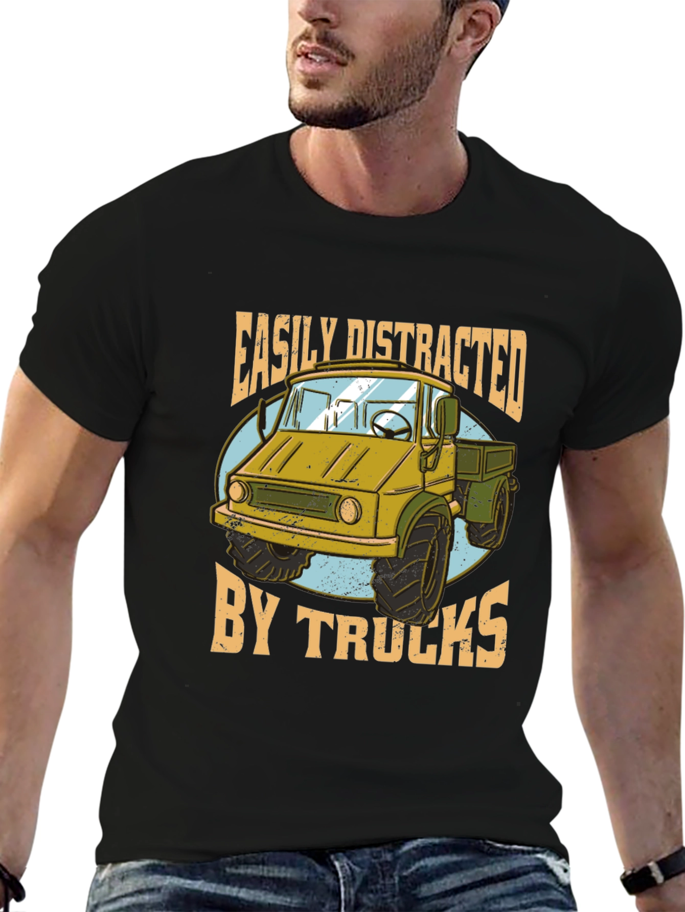 Easily Distracted by Trucks Graphic Tee