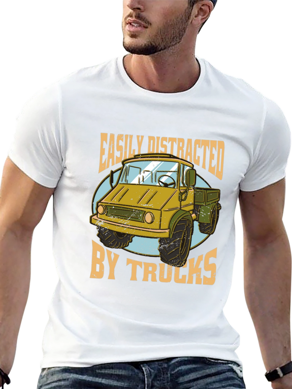 Easily Distracted by Trucks Graphic Tee
