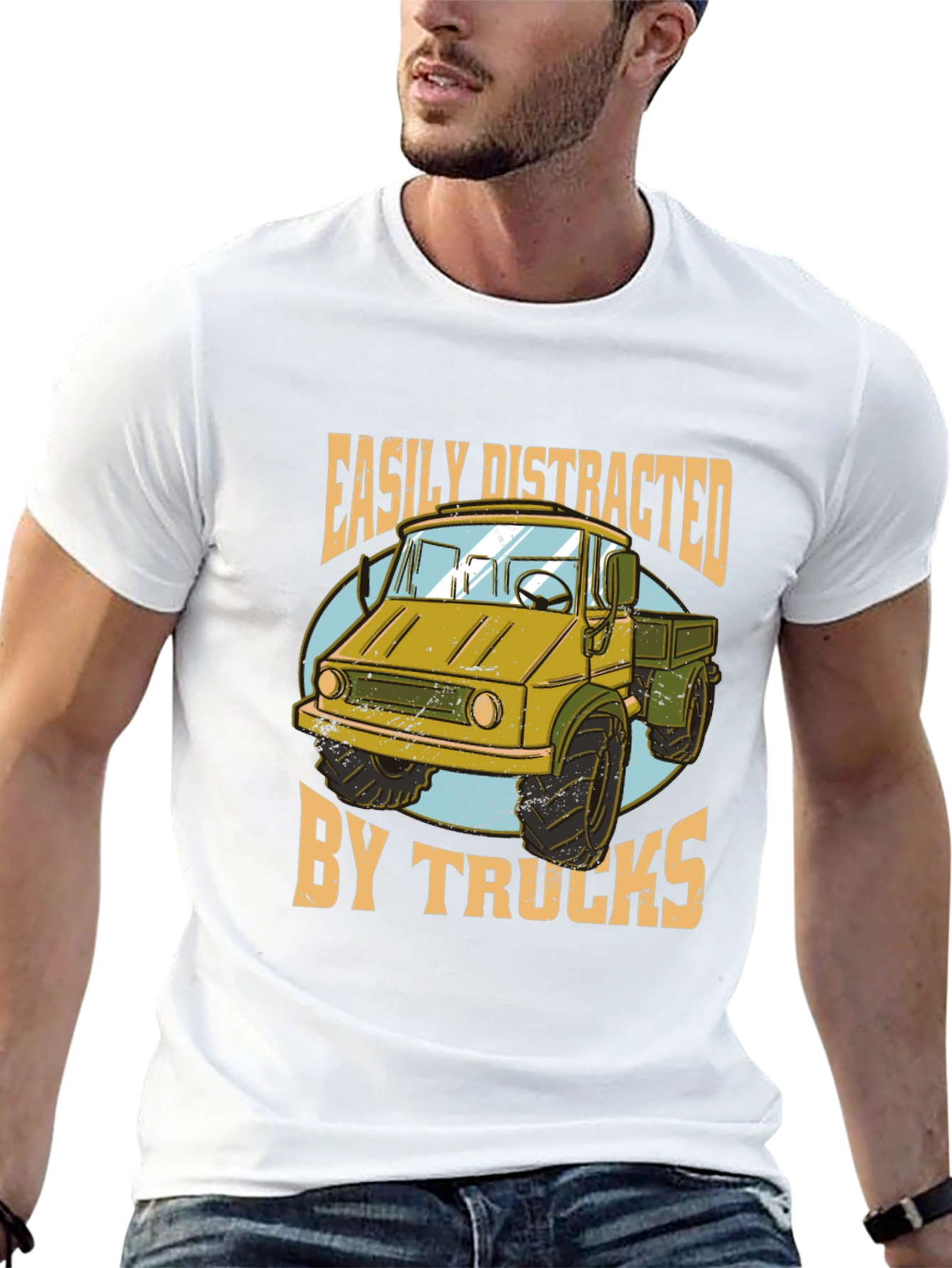 Easily Distracted by Trucks Graphic Tee