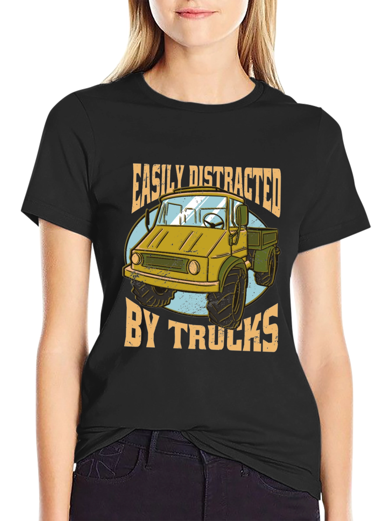 Easily Distracted by Trucks Graphic Tee