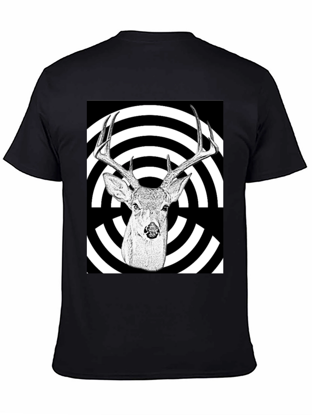 Deer Target T-Shirt - Black Graphic Tee