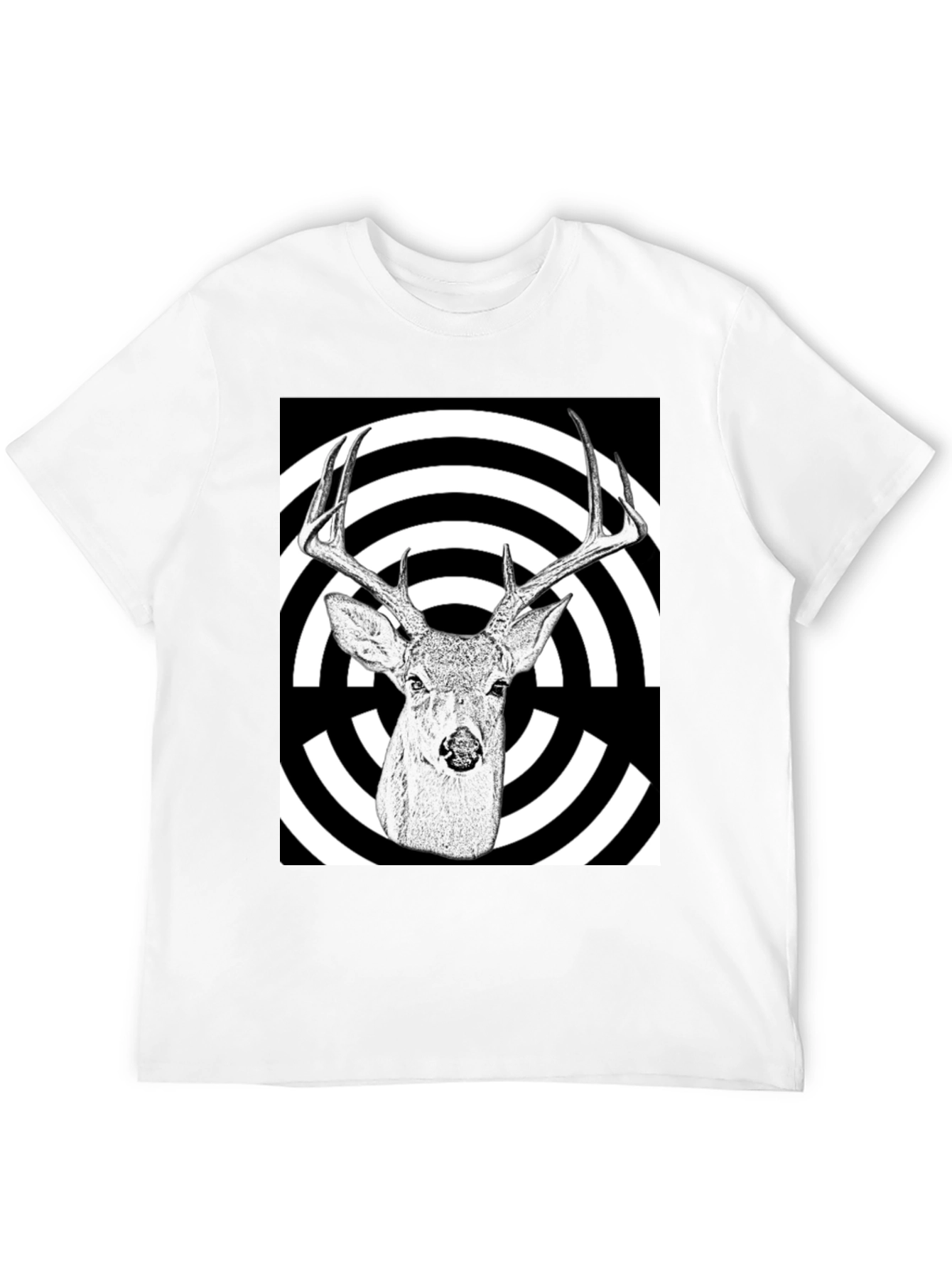 Deer Target T-Shirt - Black Graphic Tee