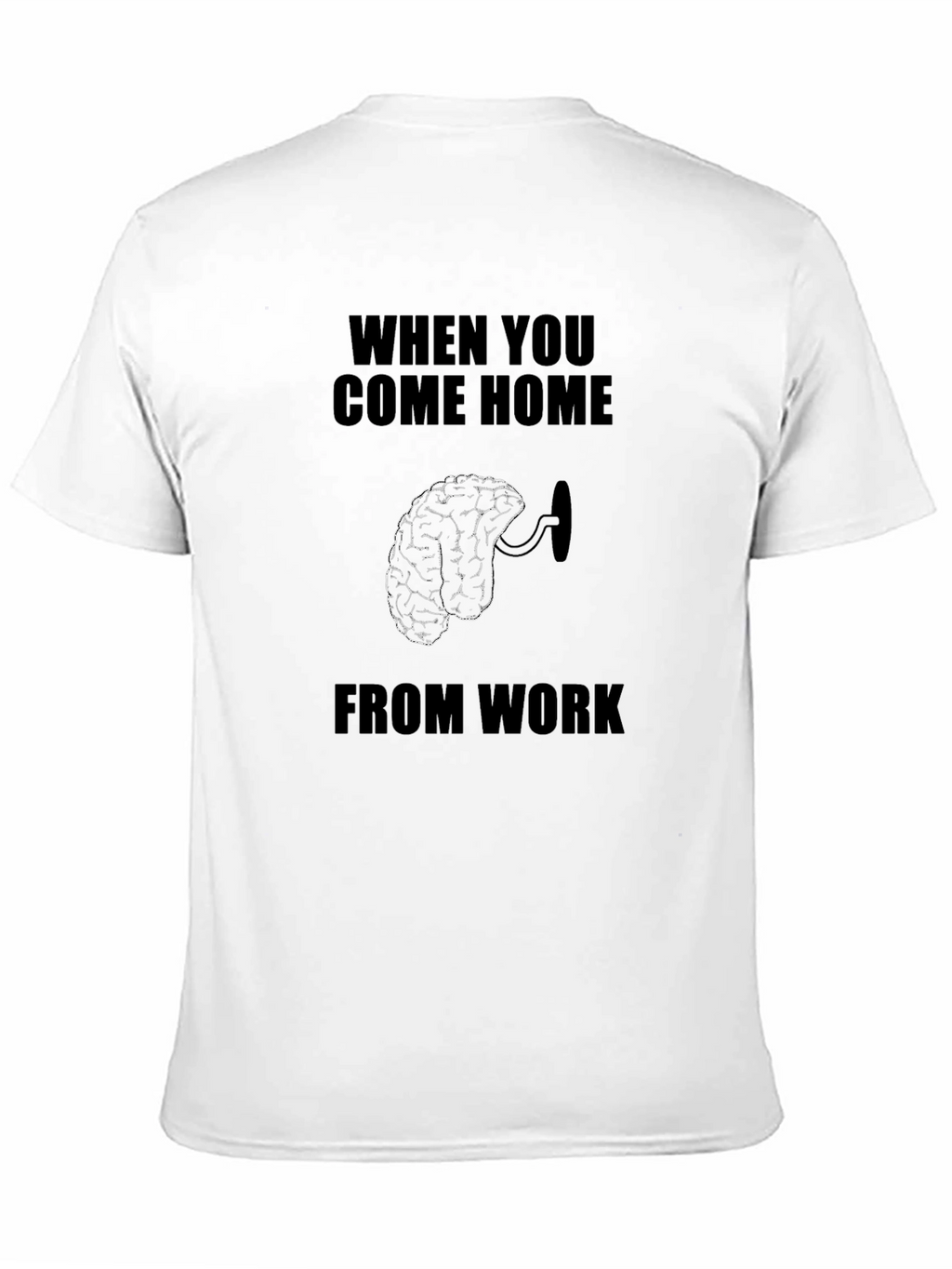 Brain Dead From Work Black Graphic T-Shirt