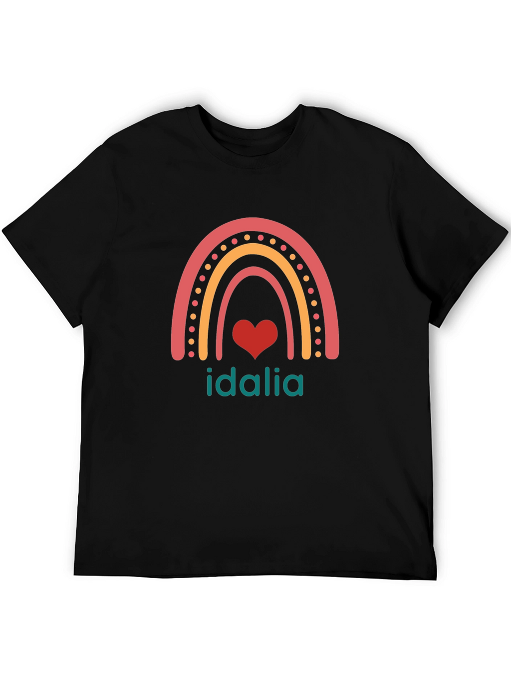 Idalia Rainbow Heart Graphic T-Shirt