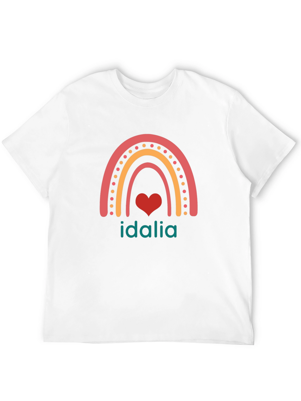 Idalia Rainbow Heart Graphic T-Shirt