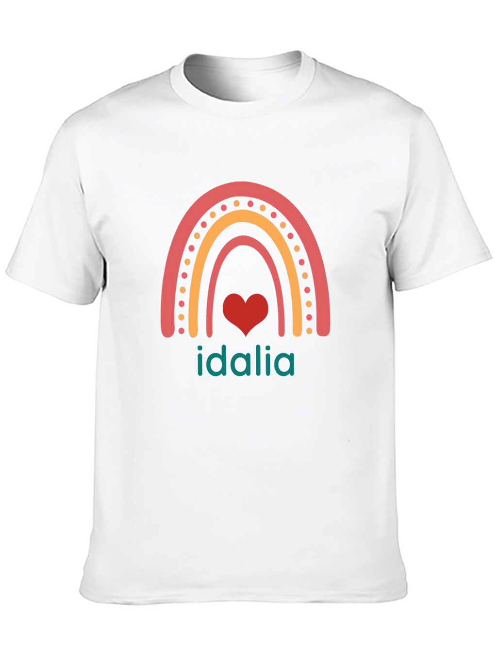 Idalia Rainbow Heart Graphic T-Shirt