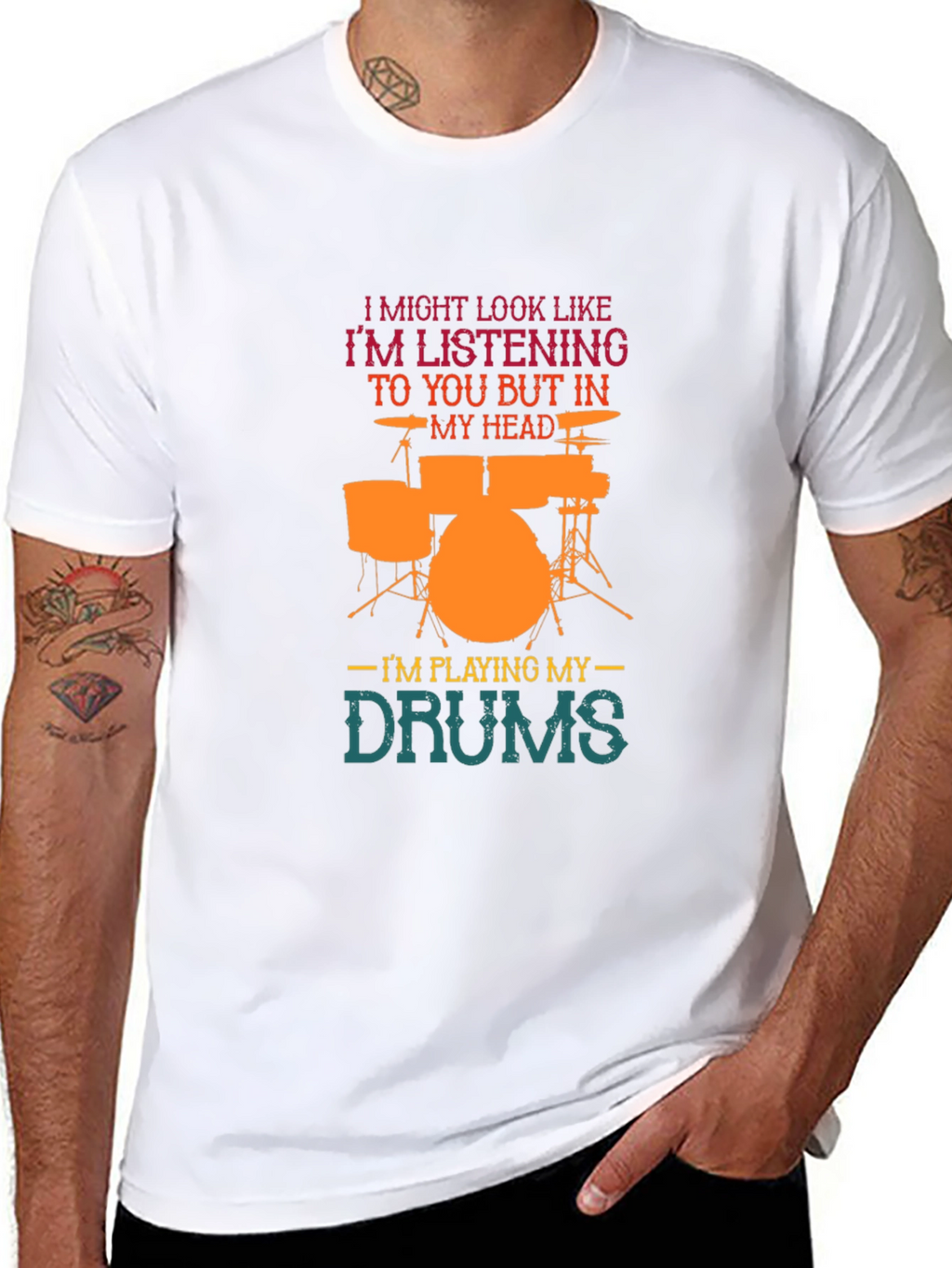 Drummer T-Shirt: Im Playing My Drums
