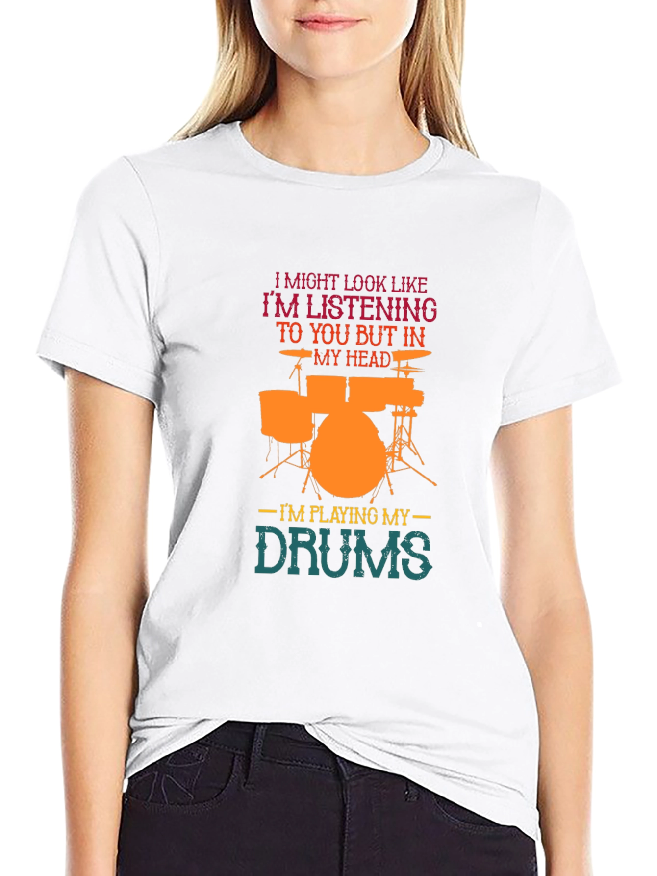 Drummer T-Shirt: Im Playing My Drums